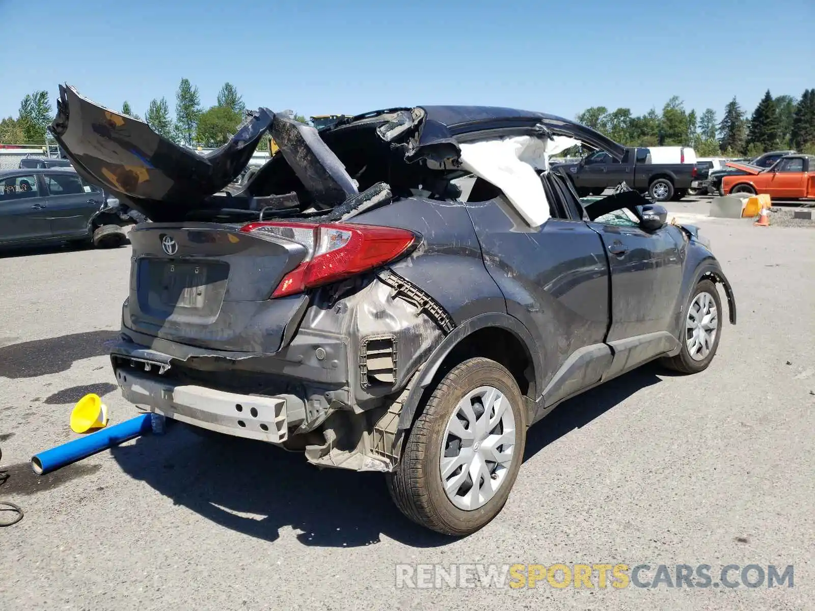 4 Фотография поврежденного автомобиля JTNKHMBX5K1057998 TOYOTA C-HR 2019