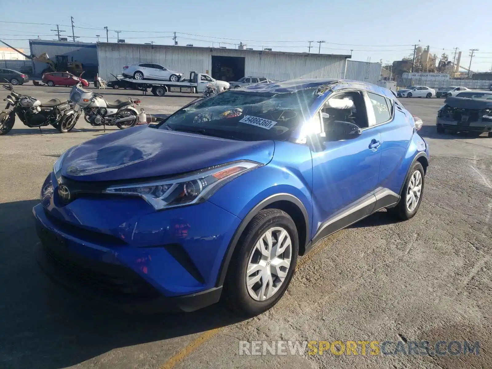 2 Photograph of a damaged car JTNKHMBX5K1058004 TOYOTA C-HR 2019