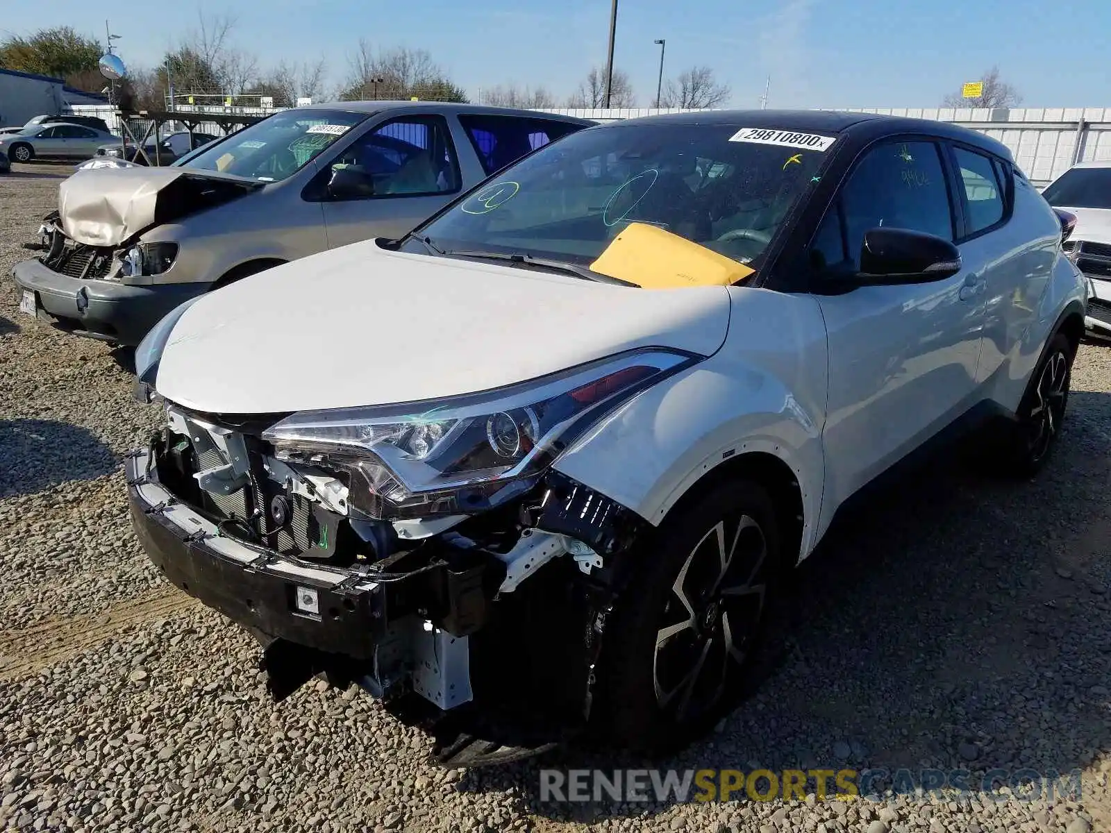 2 Photograph of a damaged car JTNKHMBX5K1058228 TOYOTA C-HR 2019