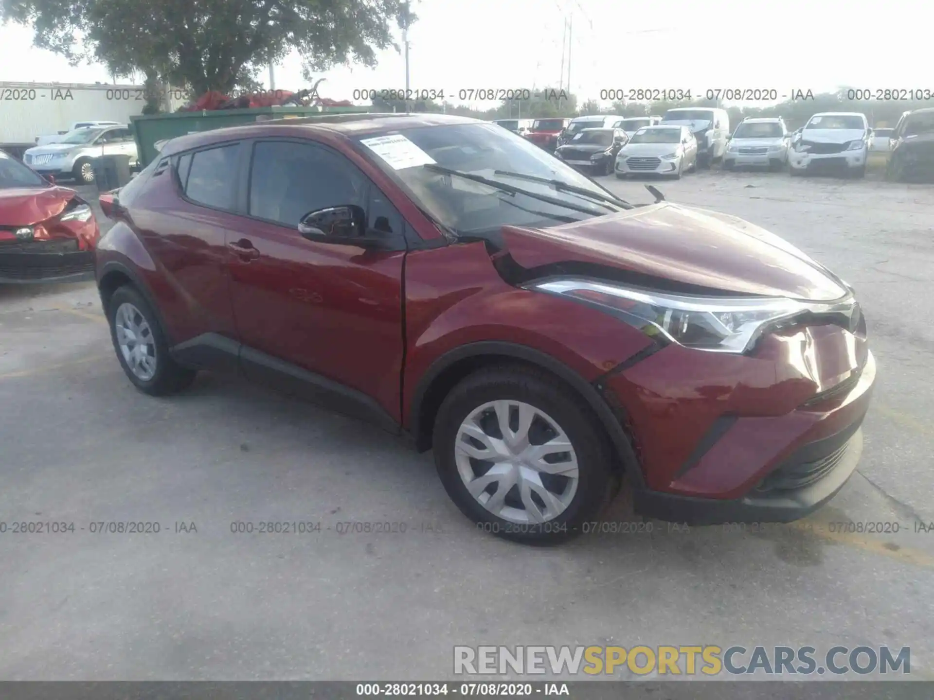 1 Photograph of a damaged car JTNKHMBX5K1059833 TOYOTA C-HR 2019