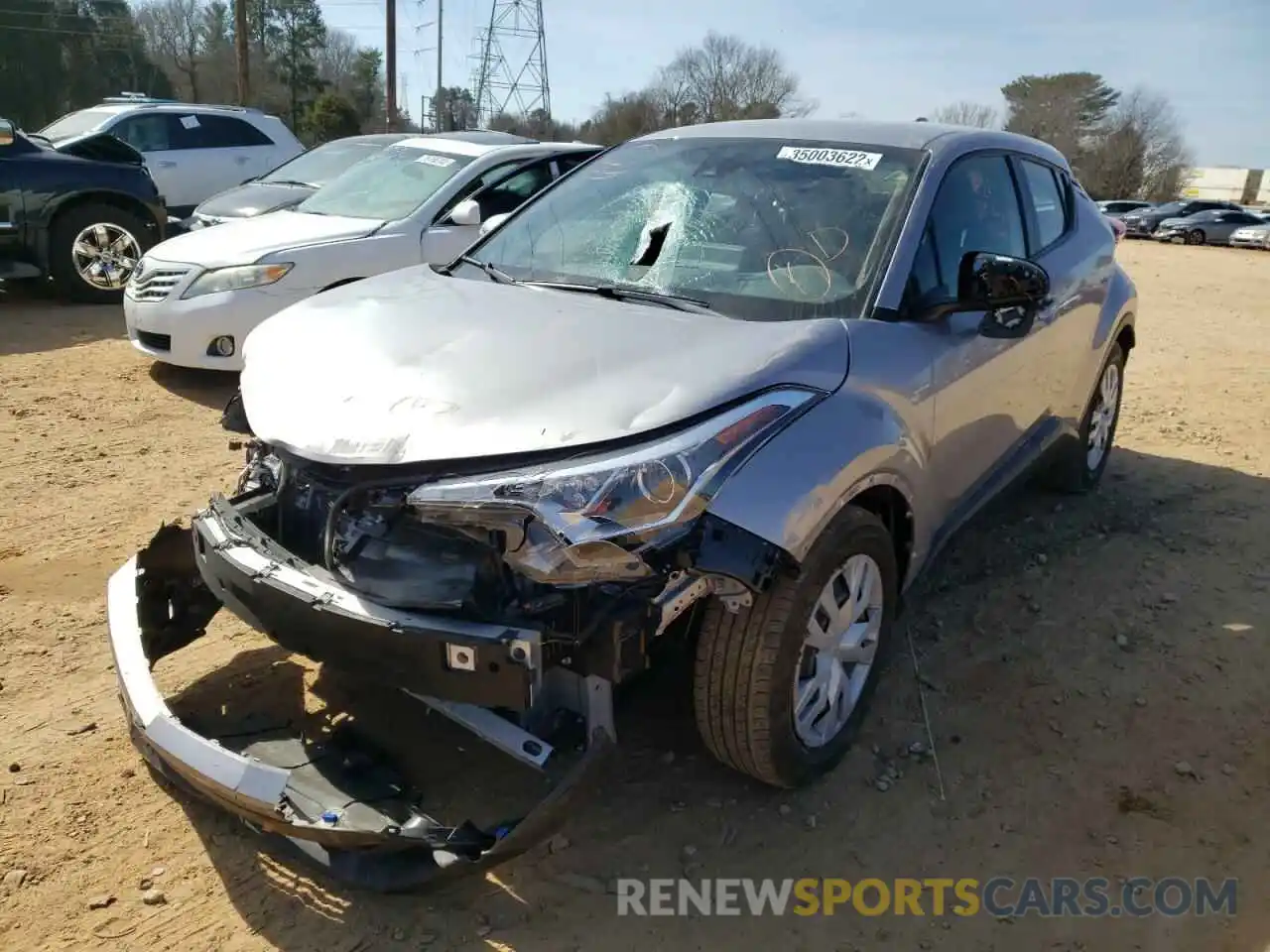 2 Photograph of a damaged car JTNKHMBX5K1060951 TOYOTA C-HR 2019