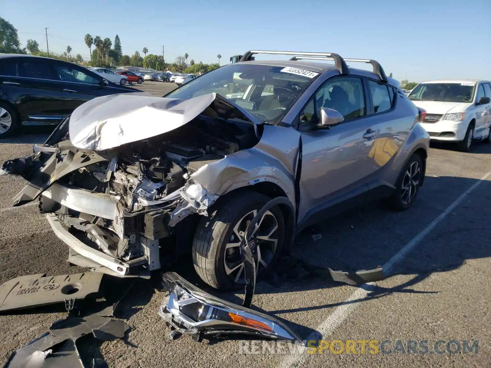 2 Photograph of a damaged car JTNKHMBX5K1061906 TOYOTA C-HR 2019