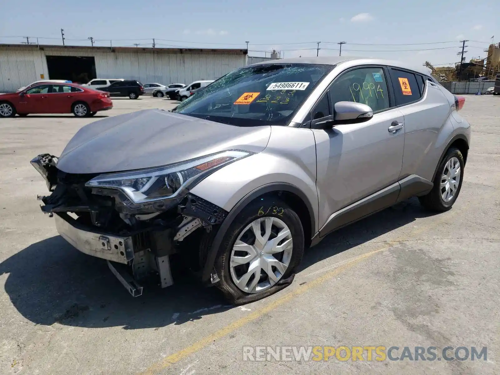 2 Photograph of a damaged car JTNKHMBX6K1012035 TOYOTA C-HR 2019