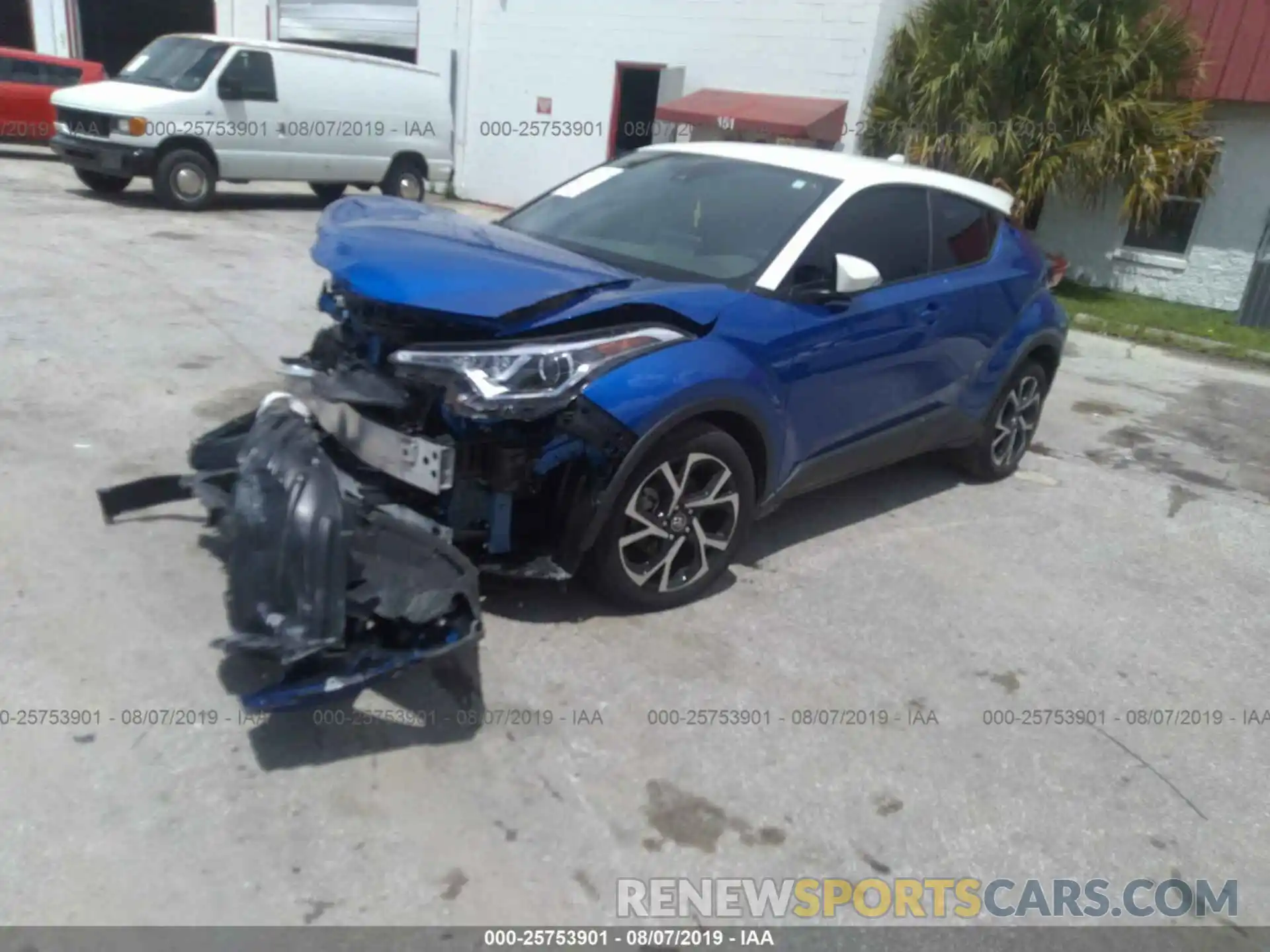 2 Фотография поврежденного автомобиля JTNKHMBX6K1016814 TOYOTA C-HR 2019