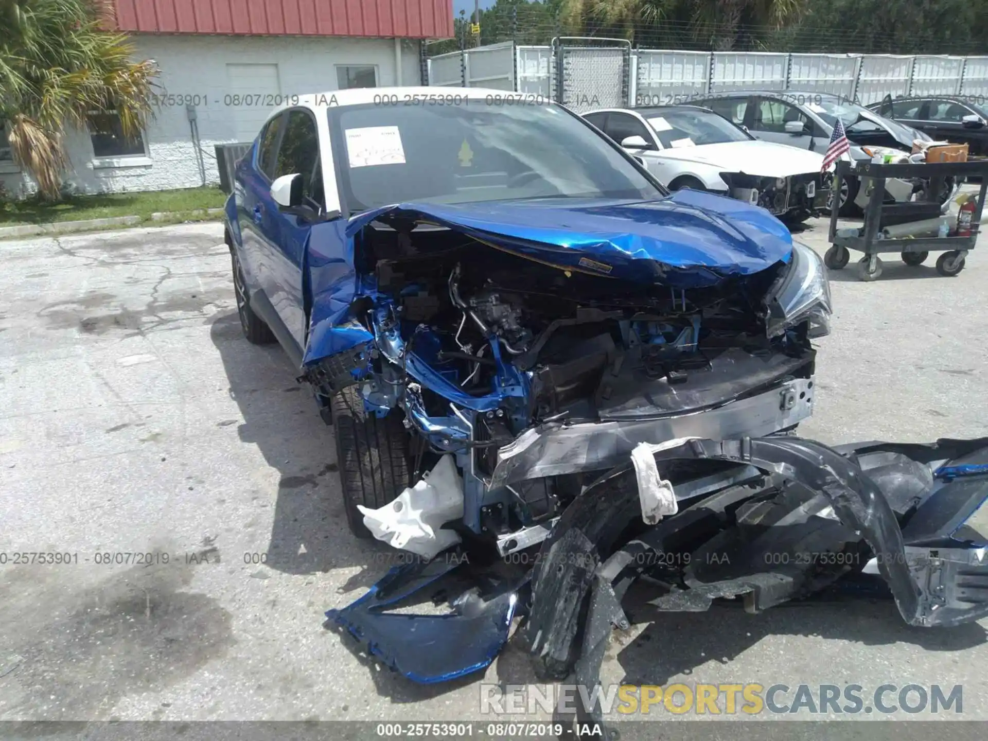 6 Photograph of a damaged car JTNKHMBX6K1016814 TOYOTA C-HR 2019