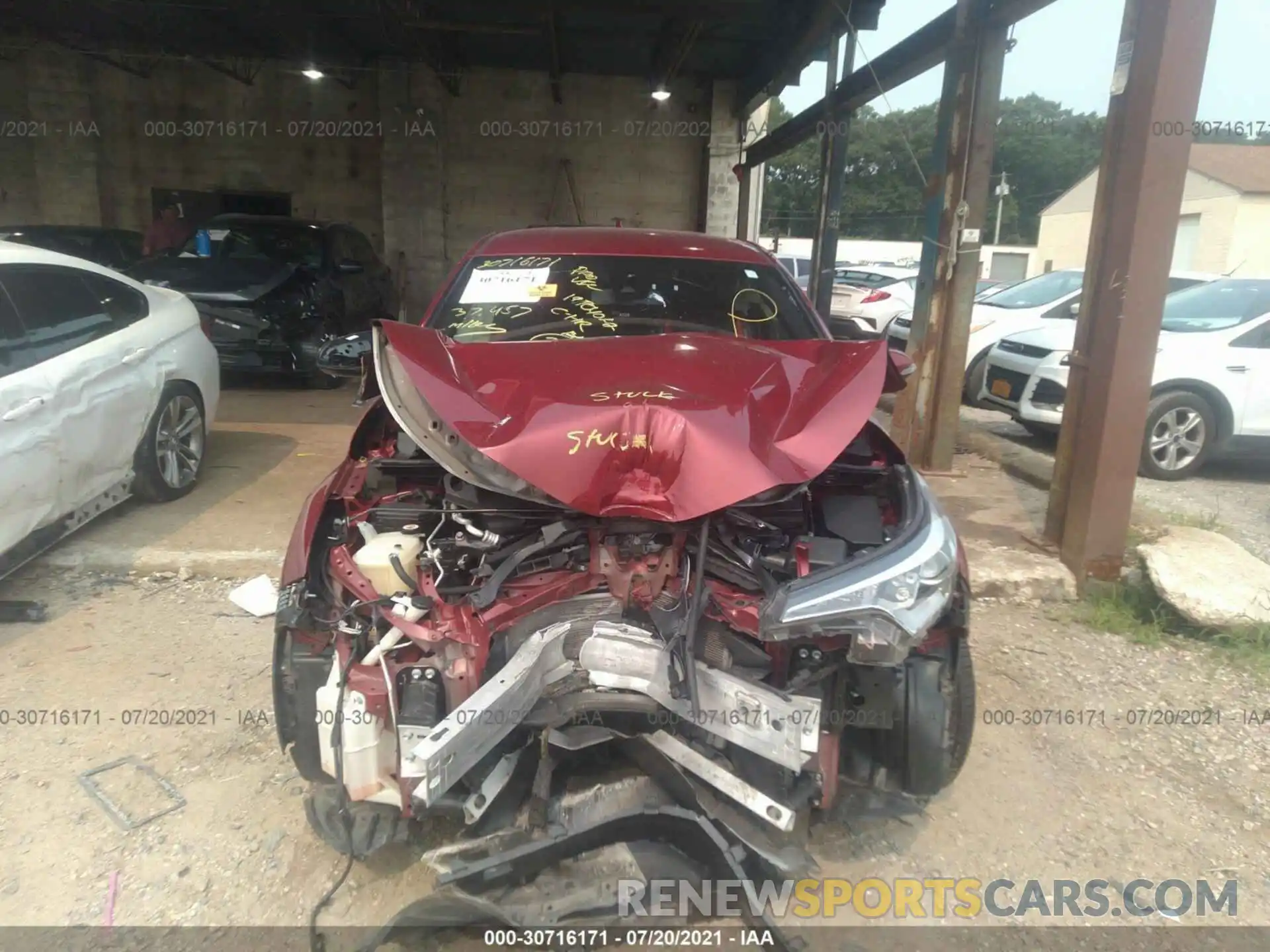 6 Photograph of a damaged car JTNKHMBX6K1018904 TOYOTA C-HR 2019