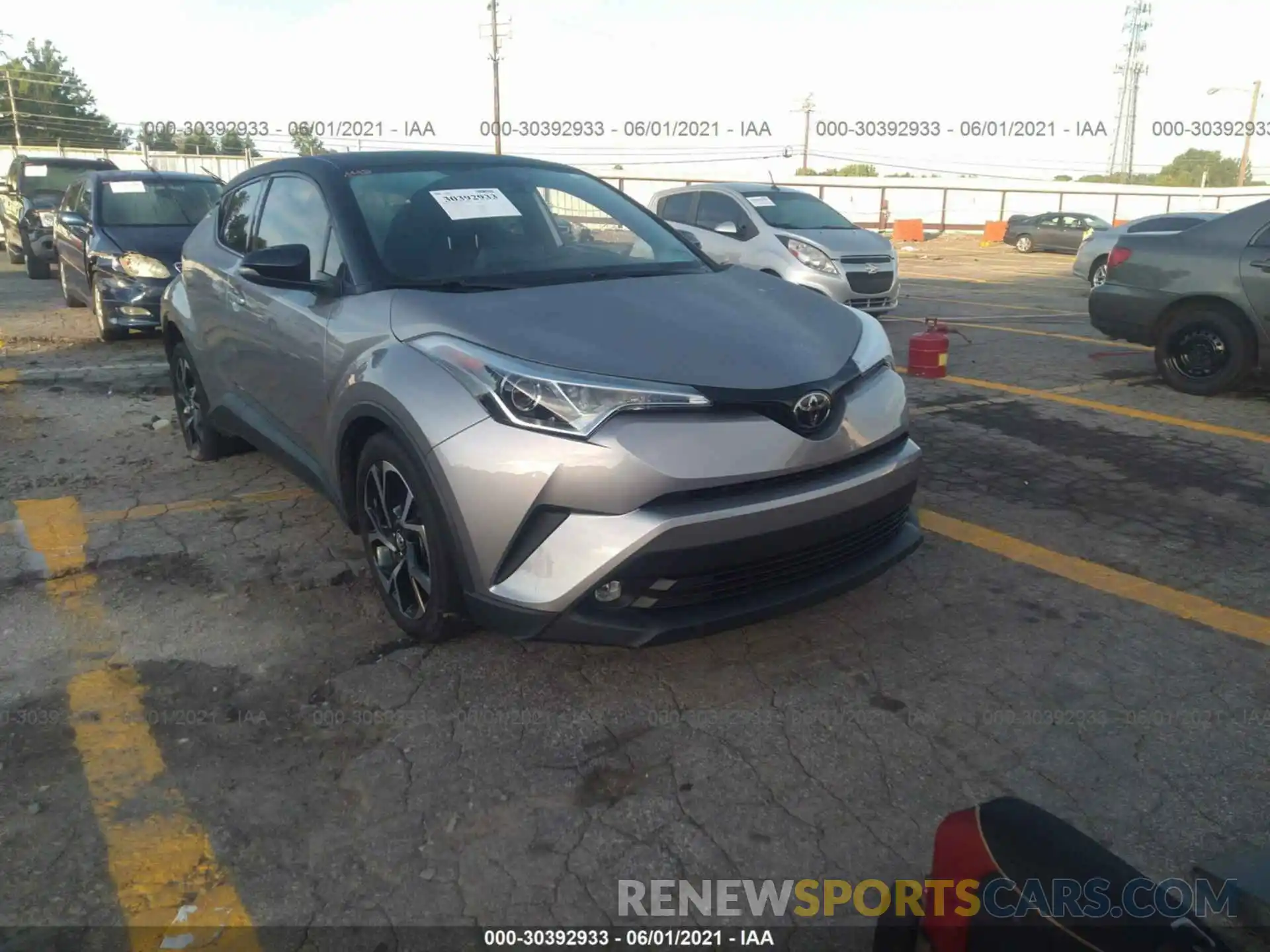 1 Photograph of a damaged car JTNKHMBX6K1019146 TOYOTA C-HR 2019