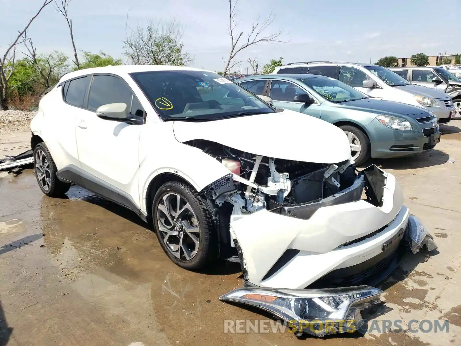 1 Photograph of a damaged car JTNKHMBX6K1019518 TOYOTA C-HR 2019