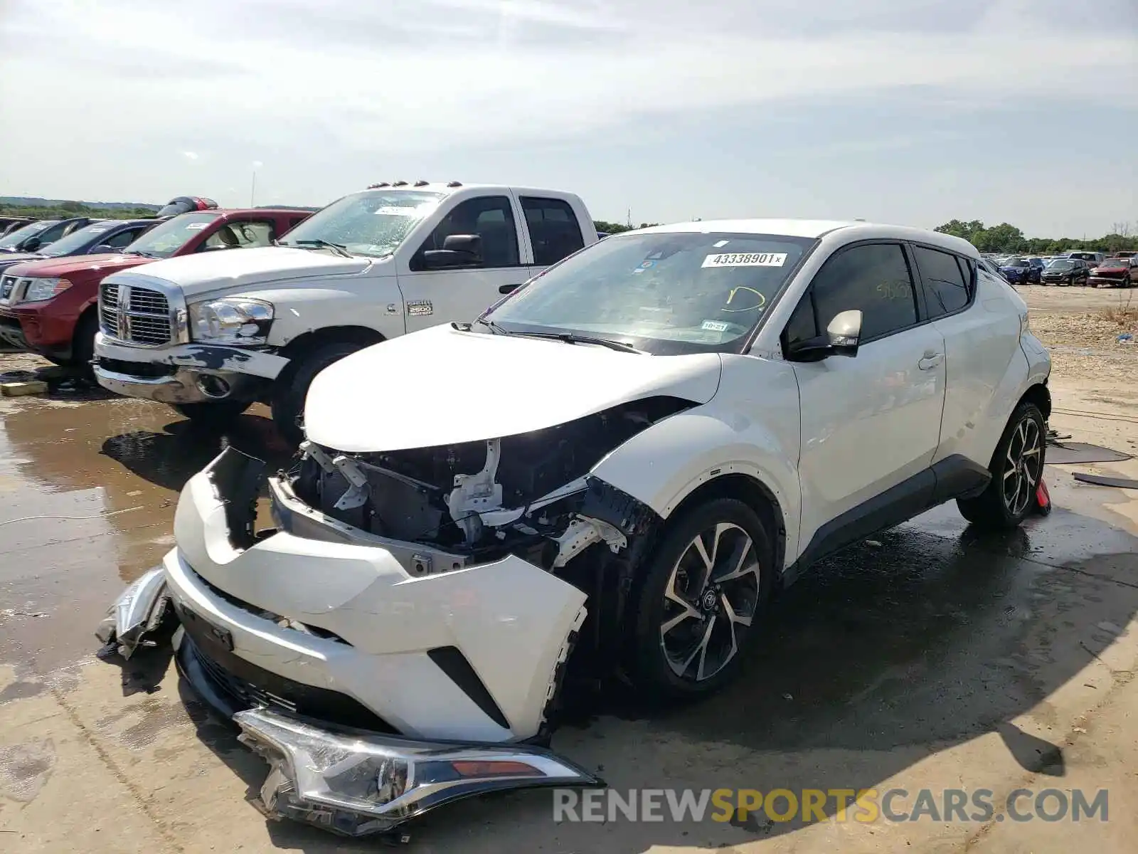 2 Photograph of a damaged car JTNKHMBX6K1019518 TOYOTA C-HR 2019