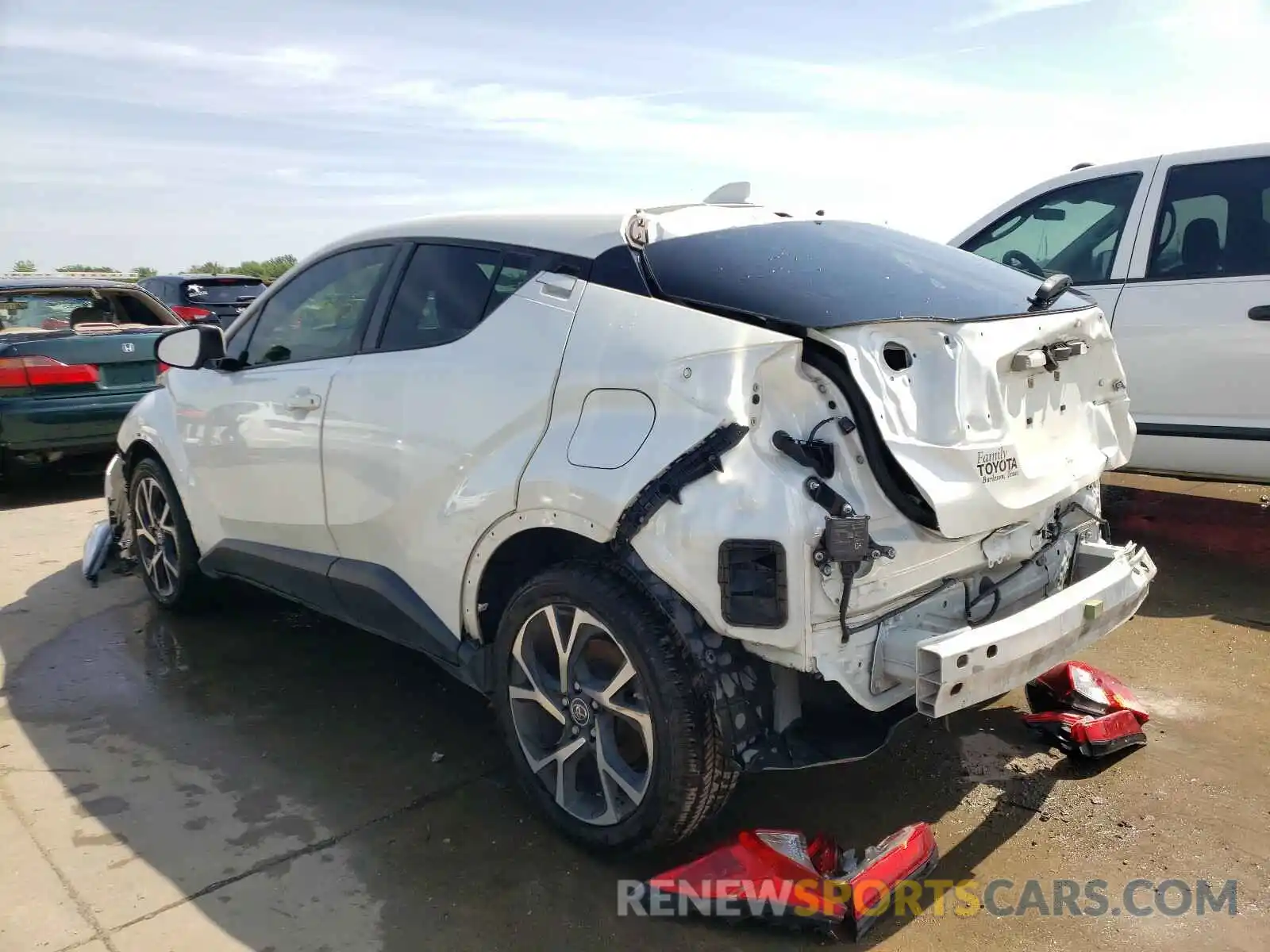 3 Photograph of a damaged car JTNKHMBX6K1019518 TOYOTA C-HR 2019