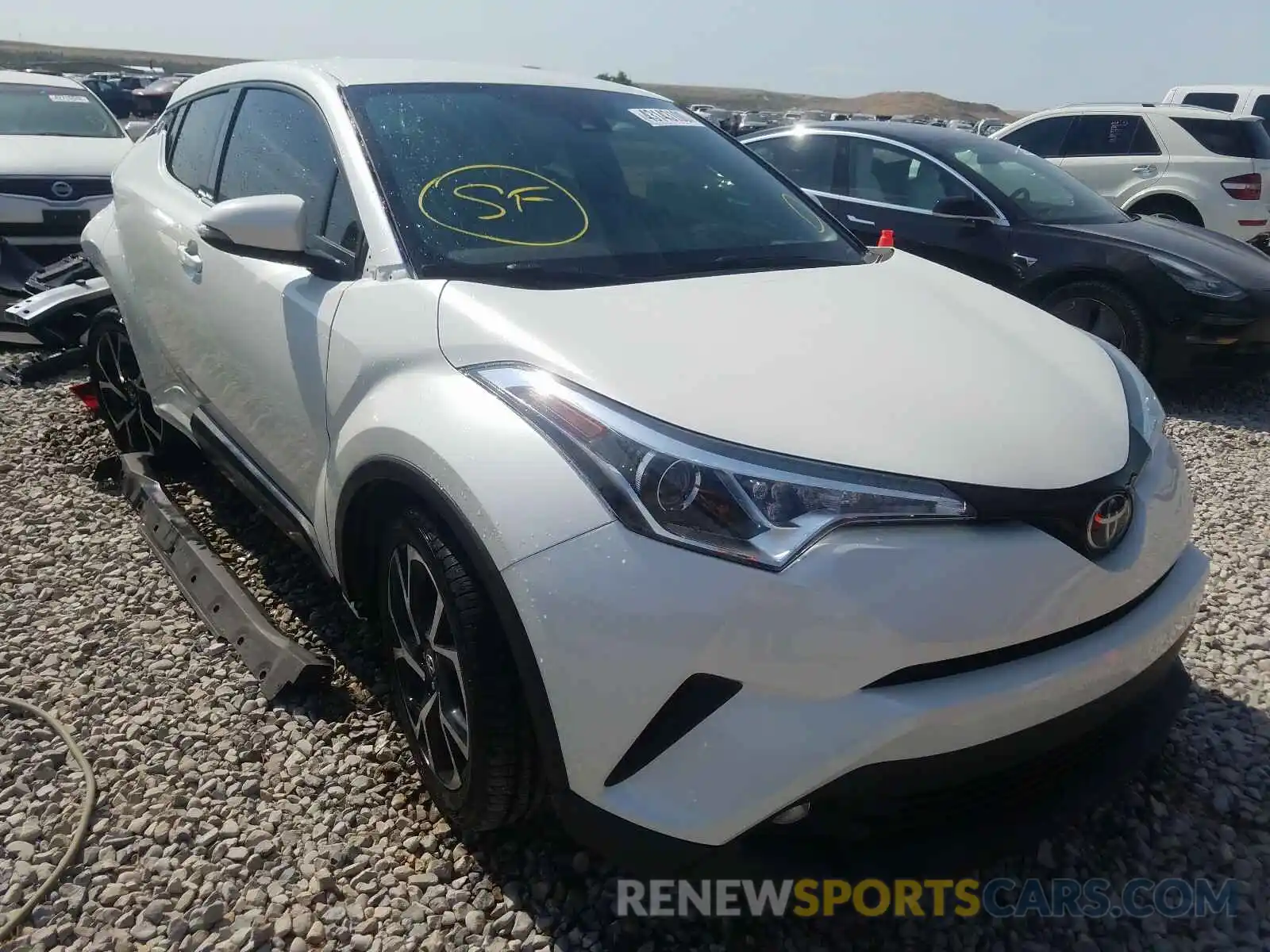 1 Photograph of a damaged car JTNKHMBX6K1019549 TOYOTA C-HR 2019