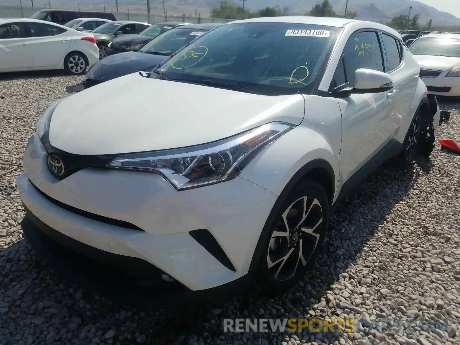 2 Photograph of a damaged car JTNKHMBX6K1019549 TOYOTA C-HR 2019