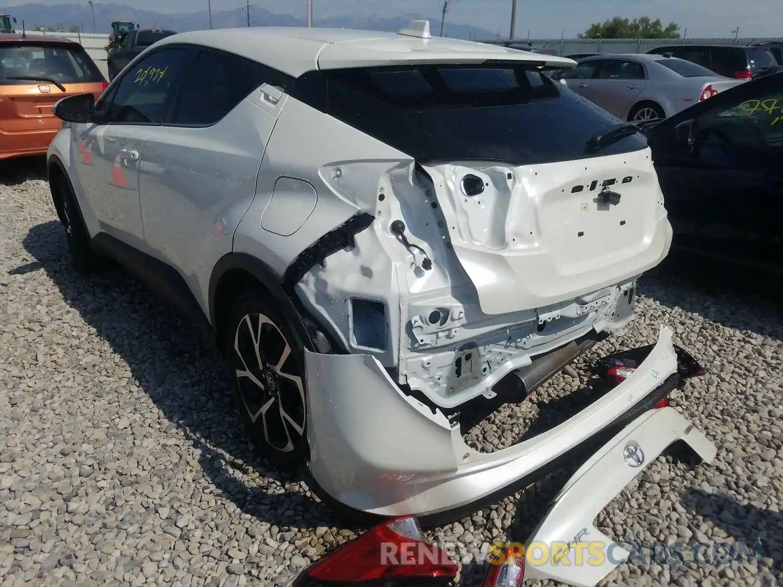 3 Photograph of a damaged car JTNKHMBX6K1019549 TOYOTA C-HR 2019