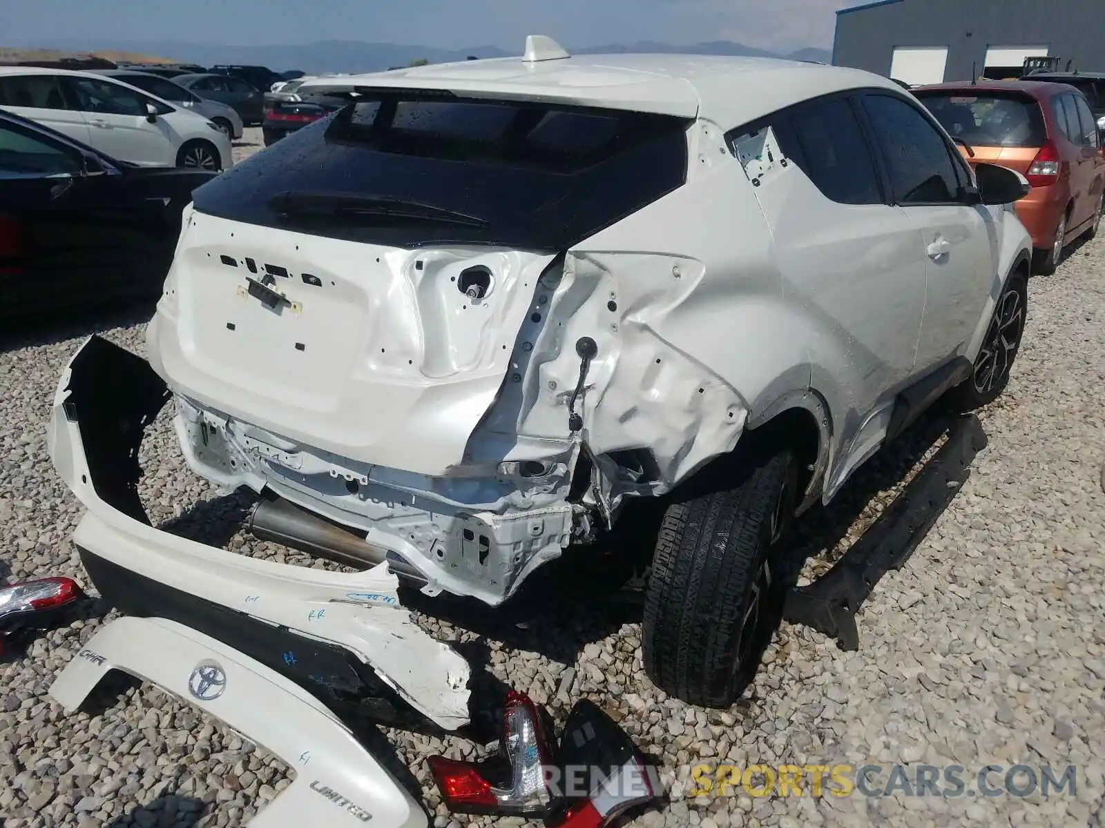 4 Photograph of a damaged car JTNKHMBX6K1019549 TOYOTA C-HR 2019