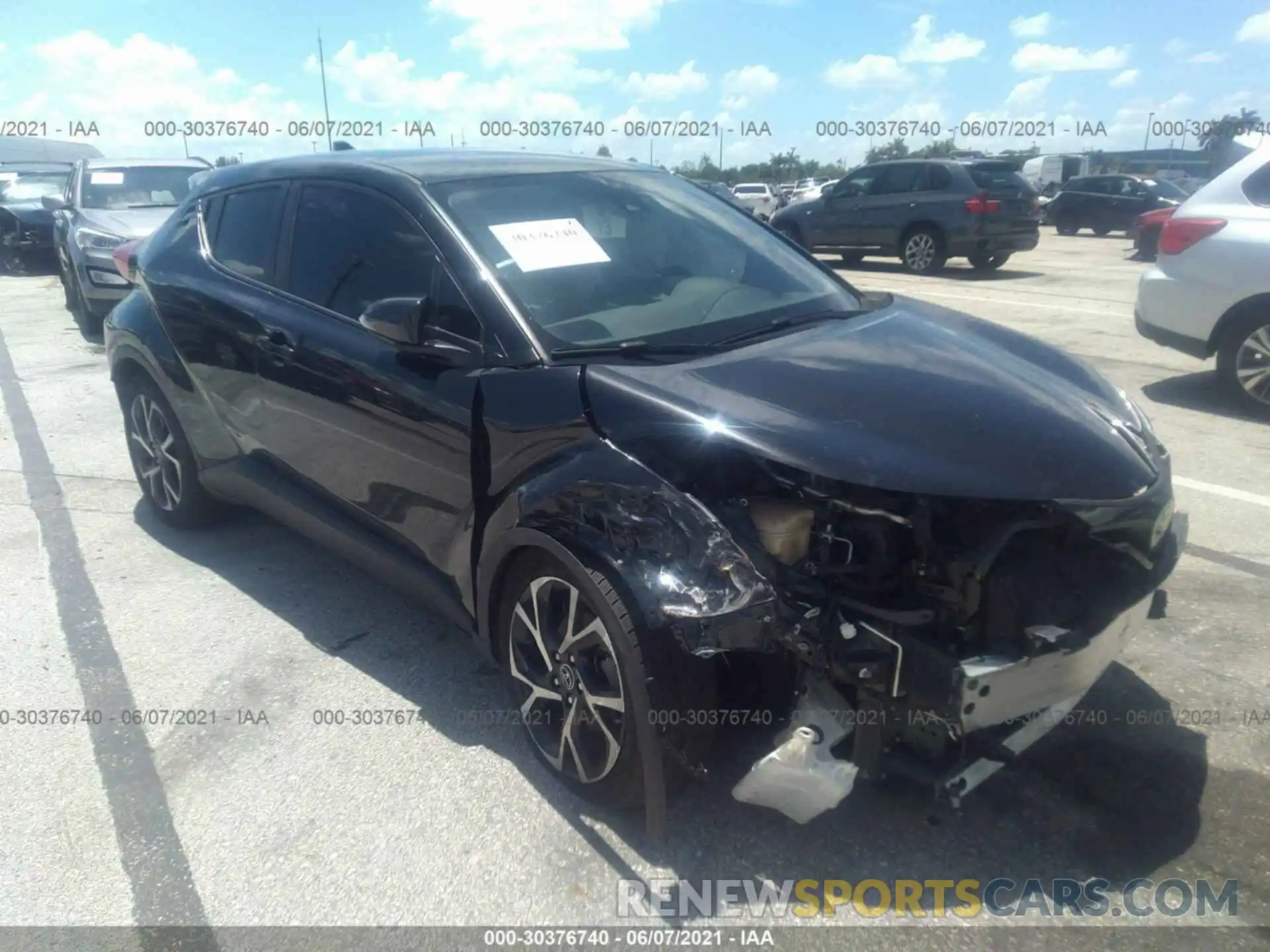 1 Photograph of a damaged car JTNKHMBX6K1019700 TOYOTA C-HR 2019