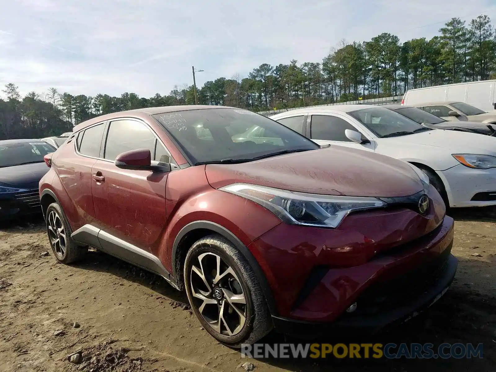 1 Photograph of a damaged car JTNKHMBX6K1021589 TOYOTA C-HR 2019