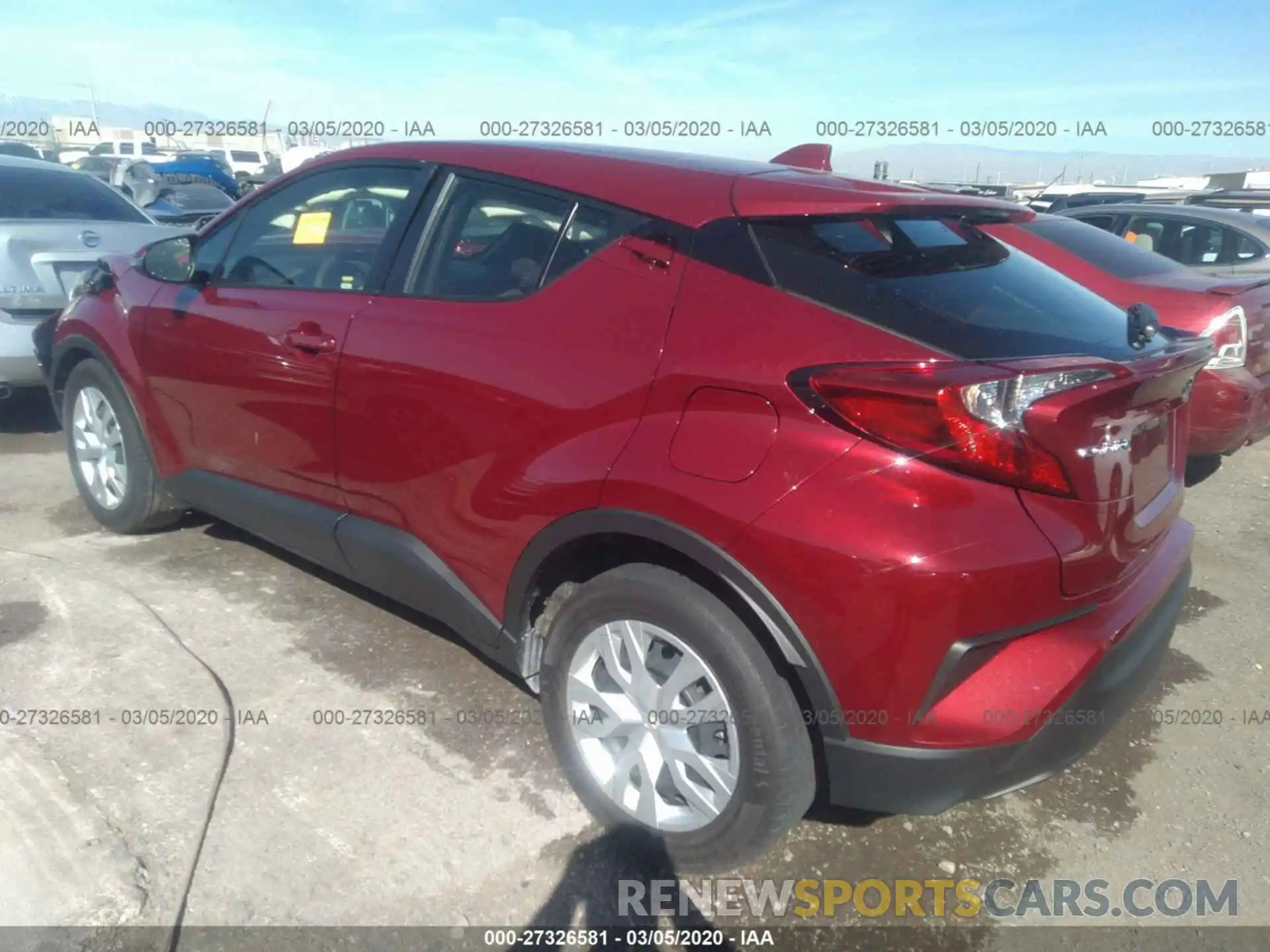 3 Photograph of a damaged car JTNKHMBX6K1021642 TOYOTA C-HR 2019