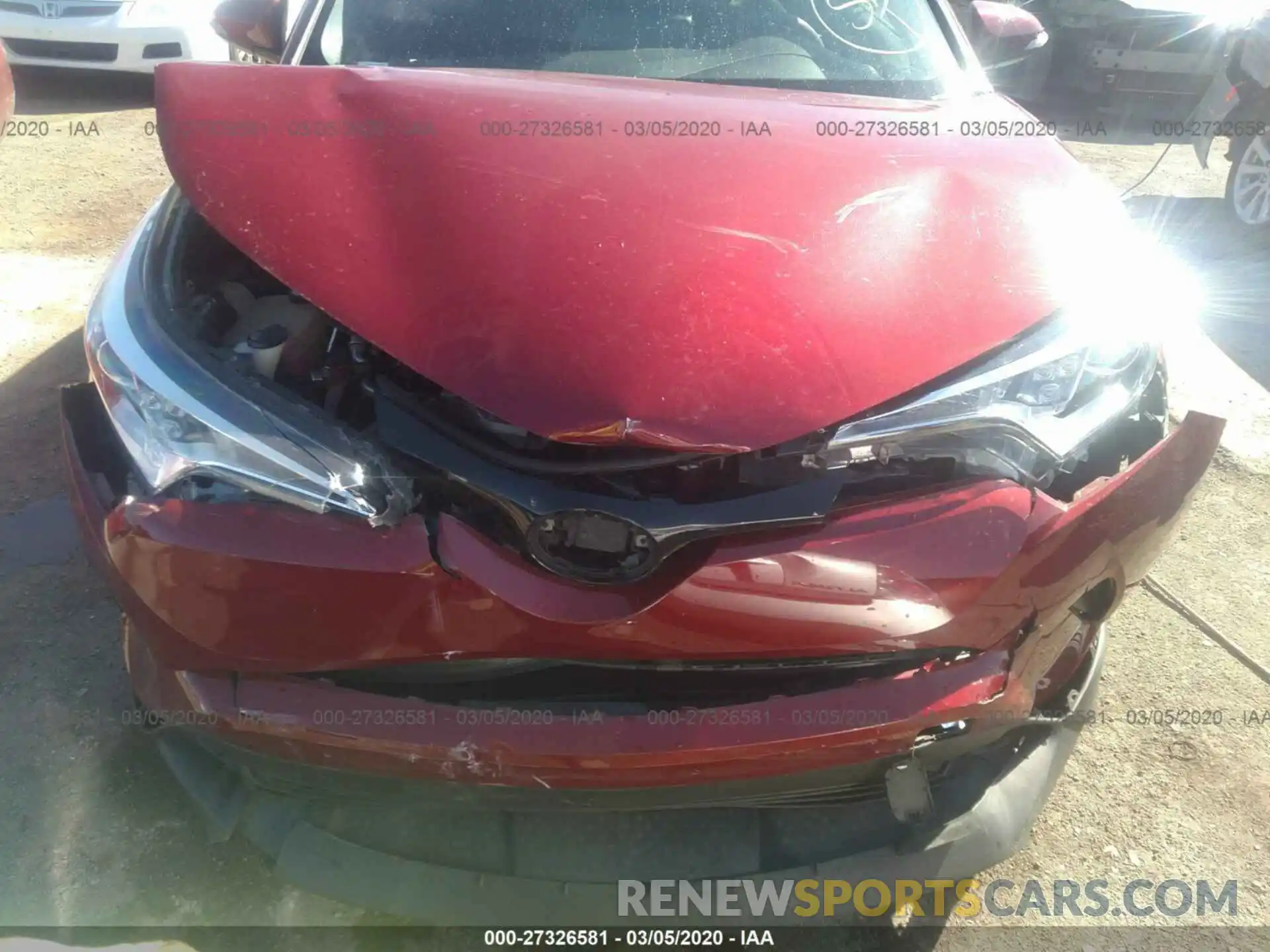 6 Photograph of a damaged car JTNKHMBX6K1021642 TOYOTA C-HR 2019