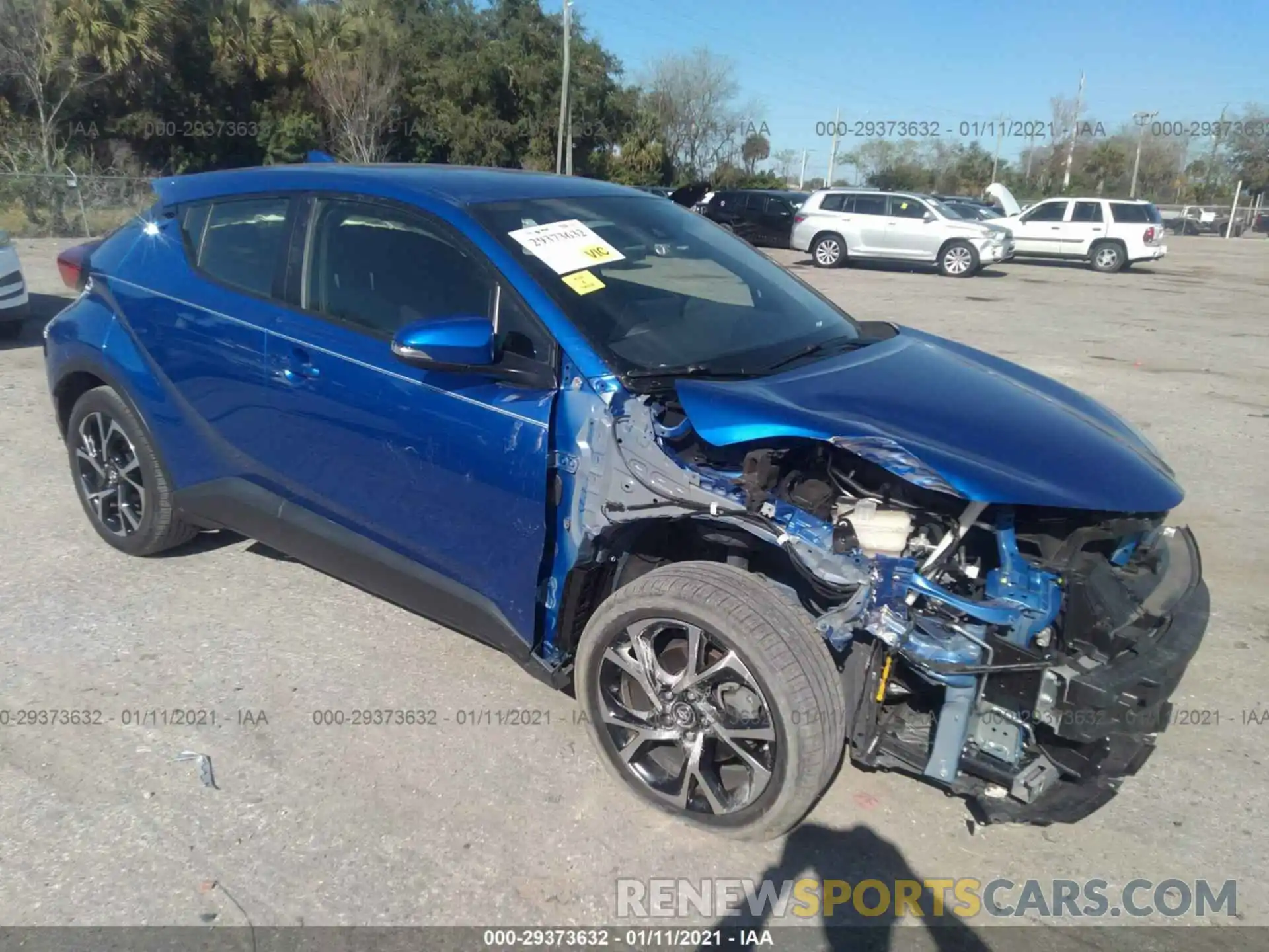 1 Photograph of a damaged car JTNKHMBX6K1021687 TOYOTA C-HR 2019