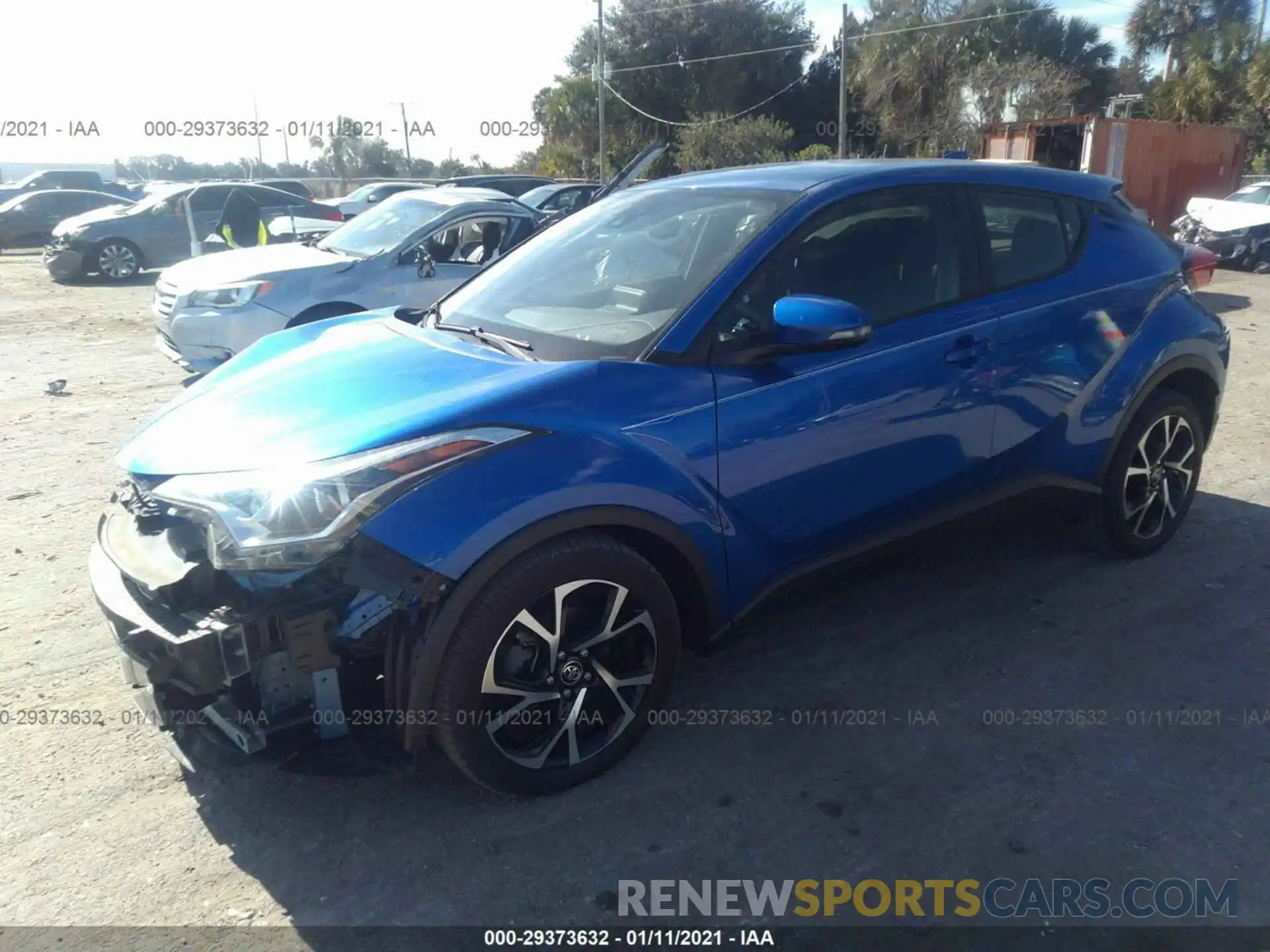 2 Photograph of a damaged car JTNKHMBX6K1021687 TOYOTA C-HR 2019