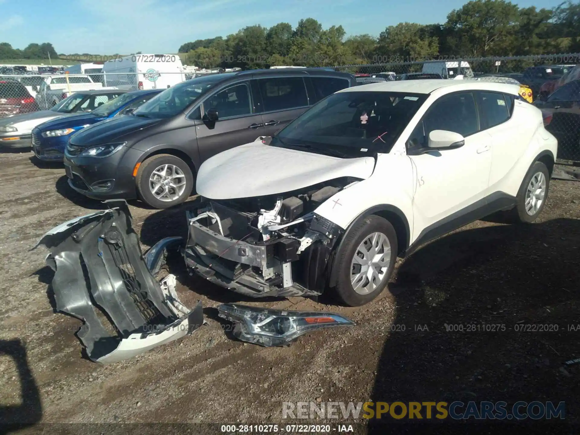 2 Photograph of a damaged car JTNKHMBX6K1021737 TOYOTA C-HR 2019