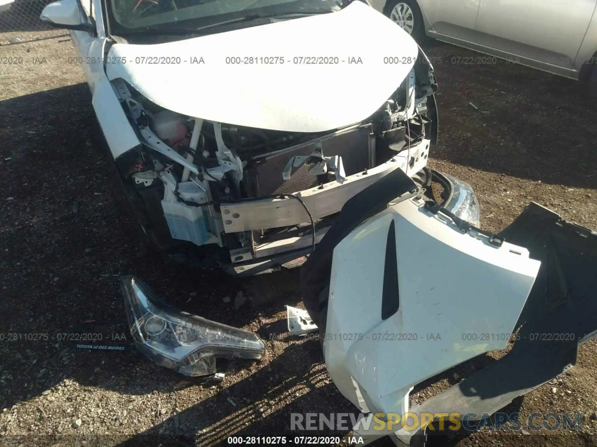 6 Photograph of a damaged car JTNKHMBX6K1021737 TOYOTA C-HR 2019