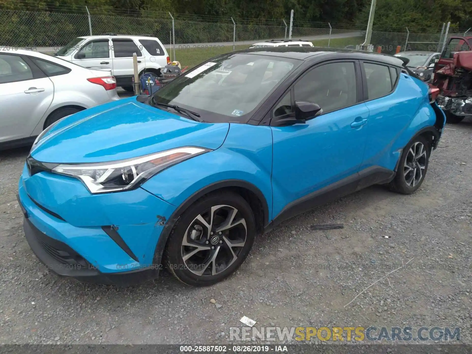 2 Фотография поврежденного автомобиля JTNKHMBX6K1022032 TOYOTA C-HR 2019