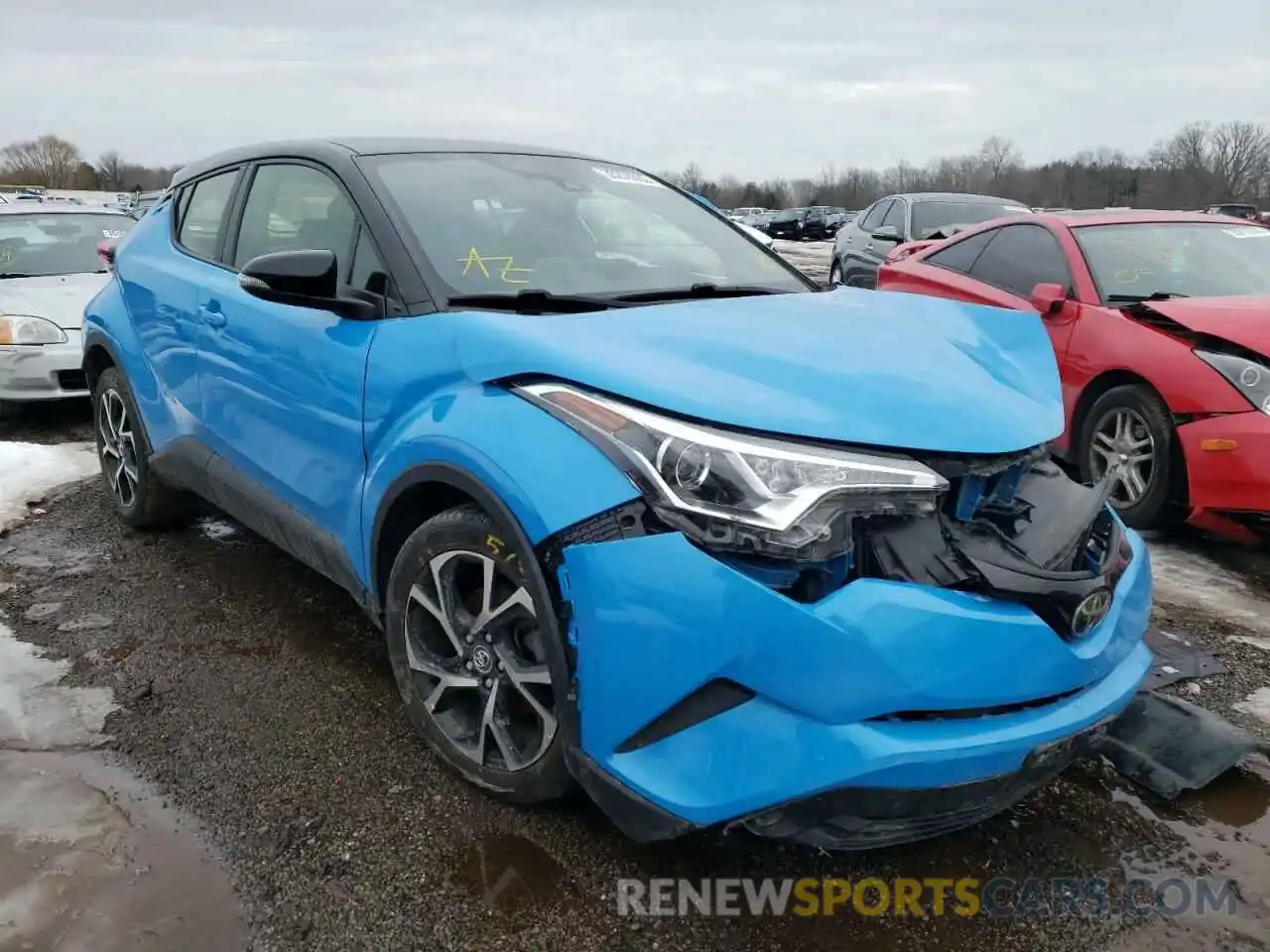 1 Photograph of a damaged car JTNKHMBX6K1022404 TOYOTA C-HR 2019