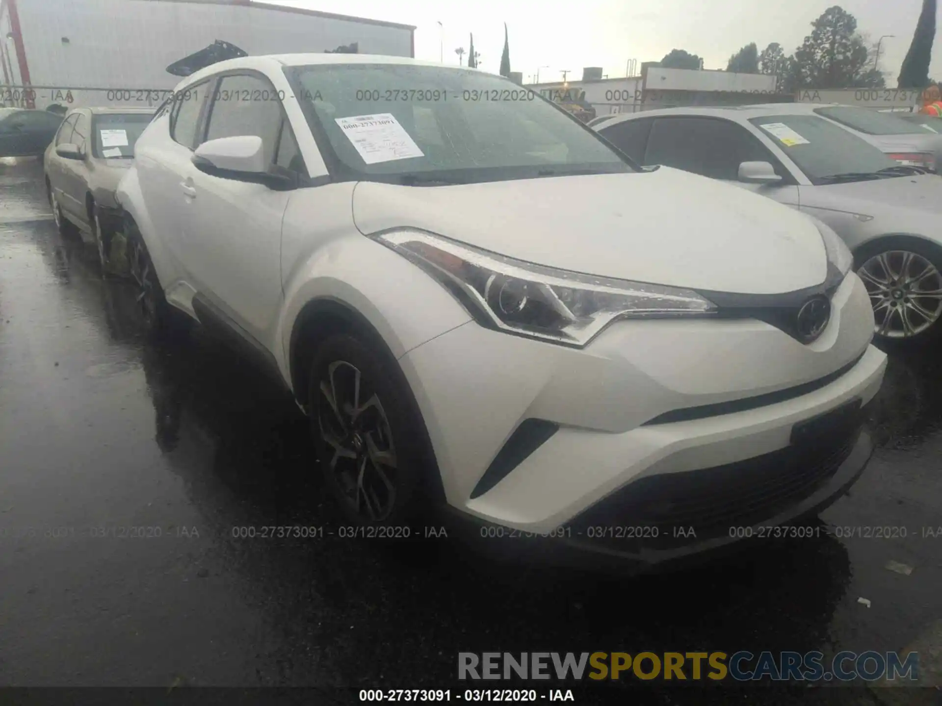 1 Photograph of a damaged car JTNKHMBX6K1022936 TOYOTA C-HR 2019