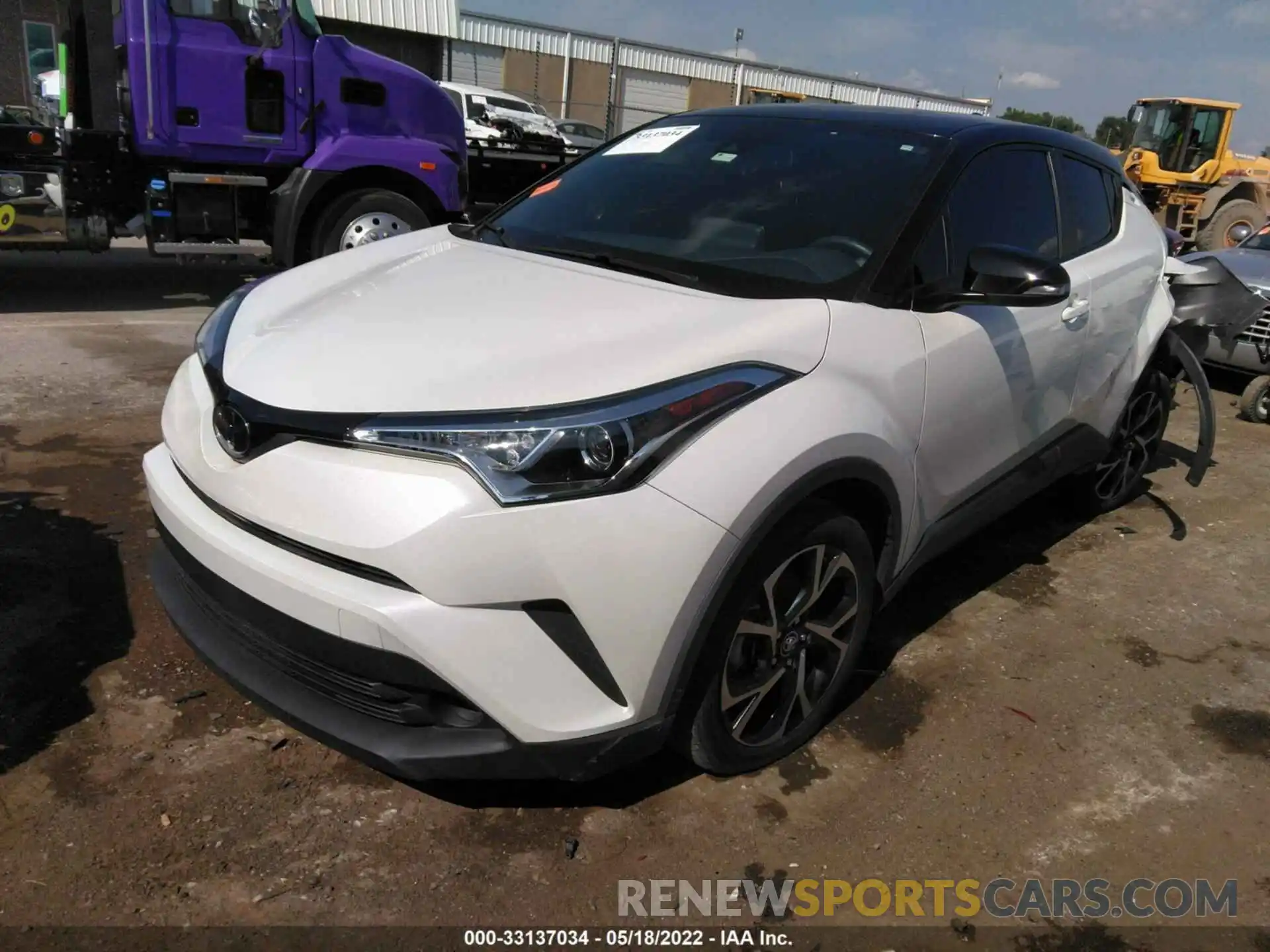 2 Фотография поврежденного автомобиля JTNKHMBX6K1023066 TOYOTA C-HR 2019