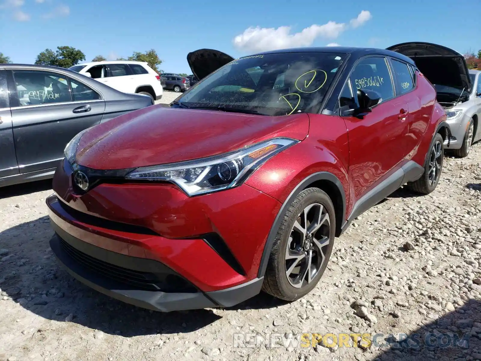 2 Фотография поврежденного автомобиля JTNKHMBX6K1023357 TOYOTA C-HR 2019