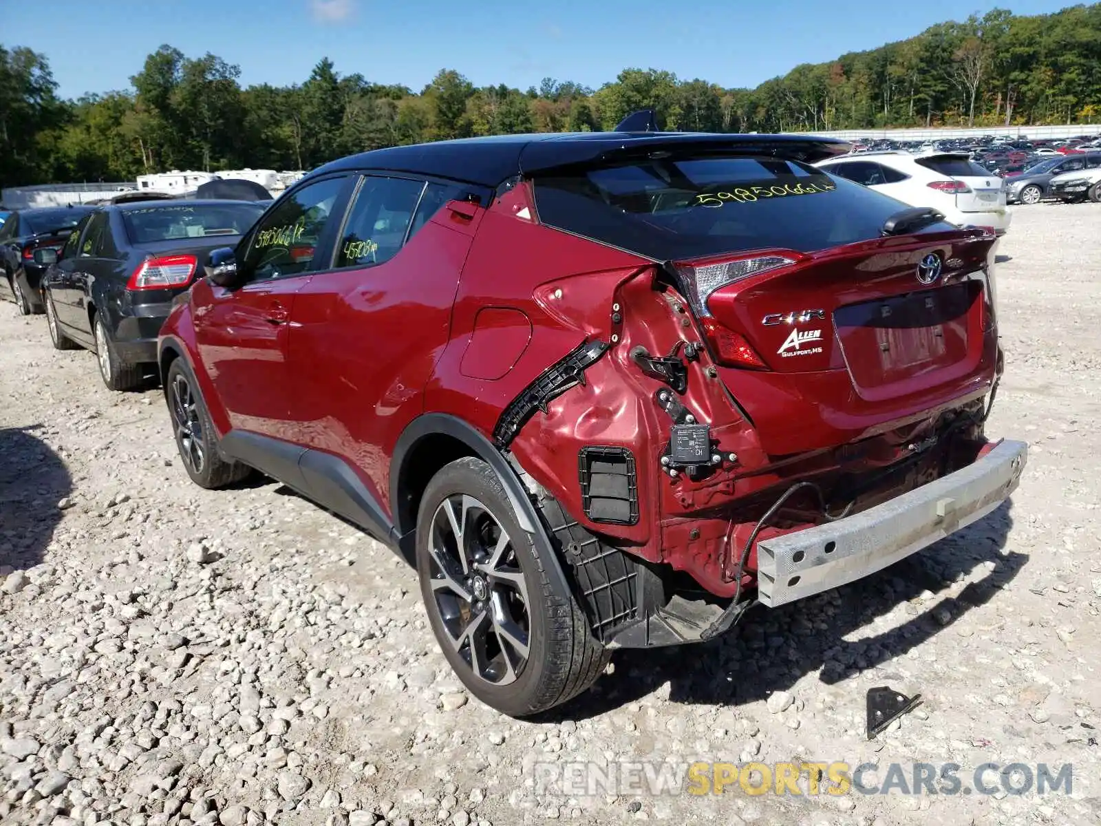 3 Photograph of a damaged car JTNKHMBX6K1023357 TOYOTA C-HR 2019