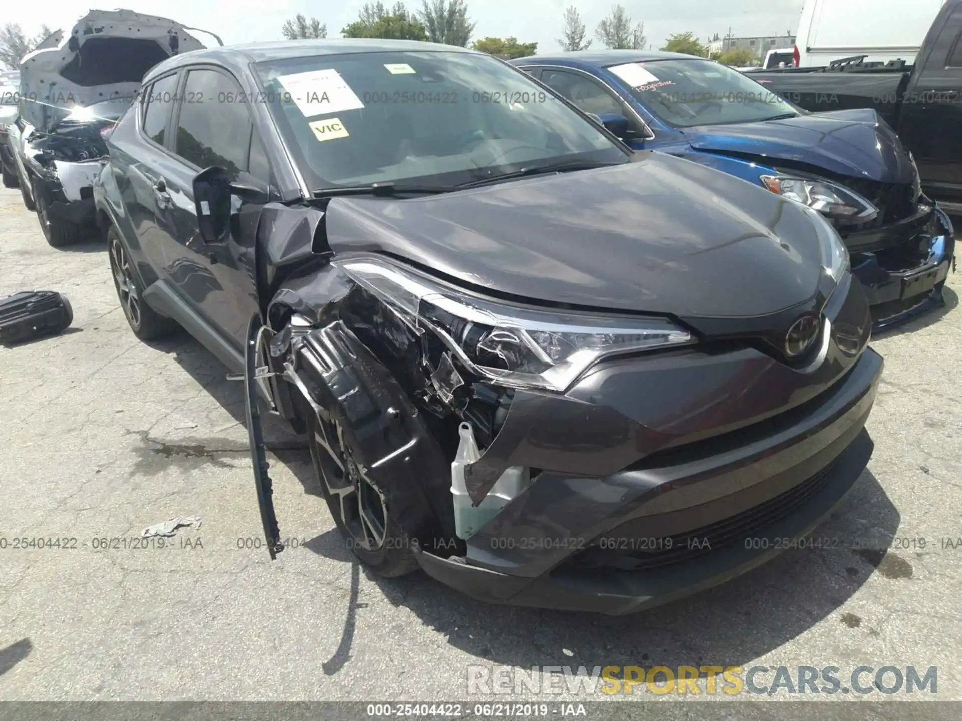 1 Photograph of a damaged car JTNKHMBX6K1025156 TOYOTA C-HR 2019