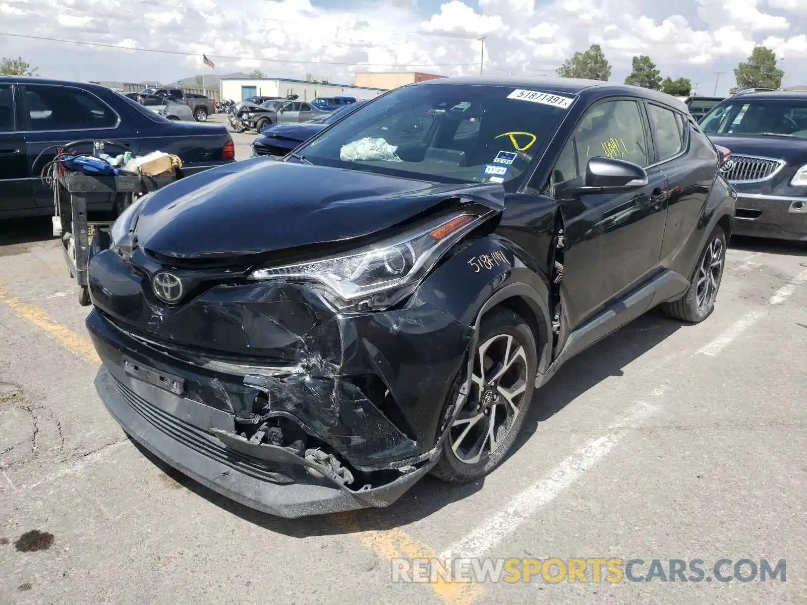 2 Photograph of a damaged car JTNKHMBX6K1025254 TOYOTA C-HR 2019