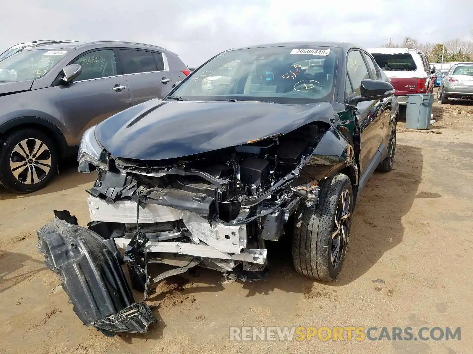 9 Photograph of a damaged car JTNKHMBX6K1025397 TOYOTA C-HR 2019