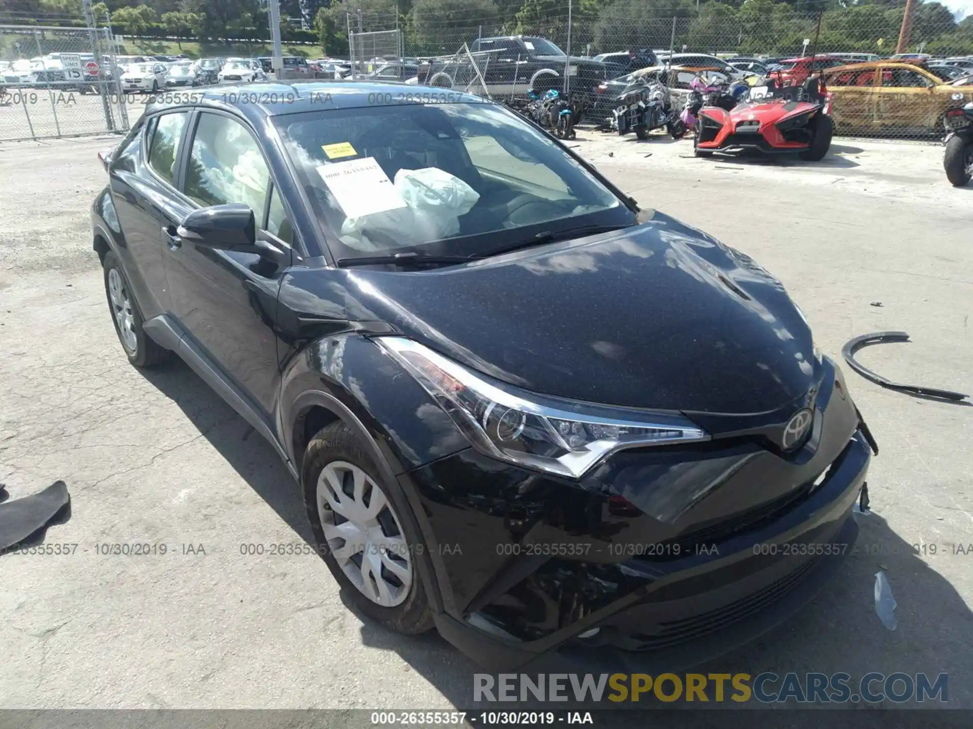 1 Photograph of a damaged car JTNKHMBX6K1028204 TOYOTA C-HR 2019