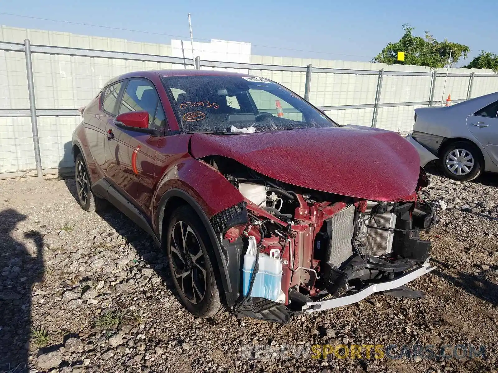 1 Photograph of a damaged car JTNKHMBX6K1030938 TOYOTA C-HR 2019