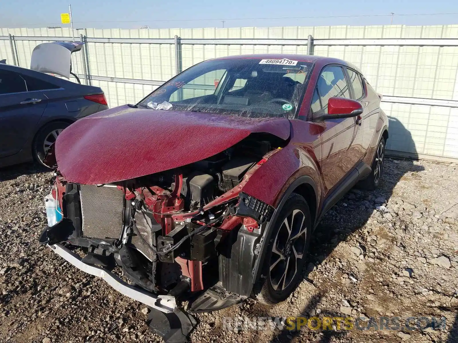 2 Photograph of a damaged car JTNKHMBX6K1030938 TOYOTA C-HR 2019