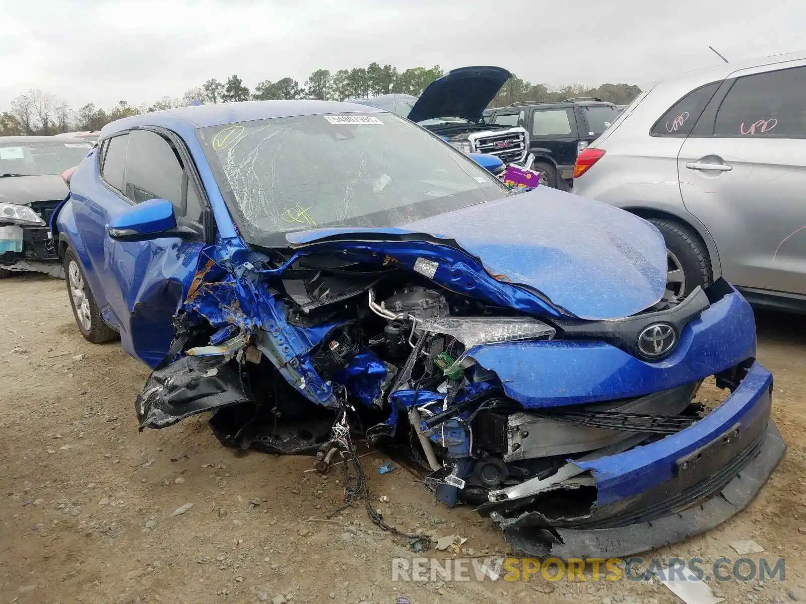 1 Photograph of a damaged car JTNKHMBX6K1032107 TOYOTA C-HR 2019