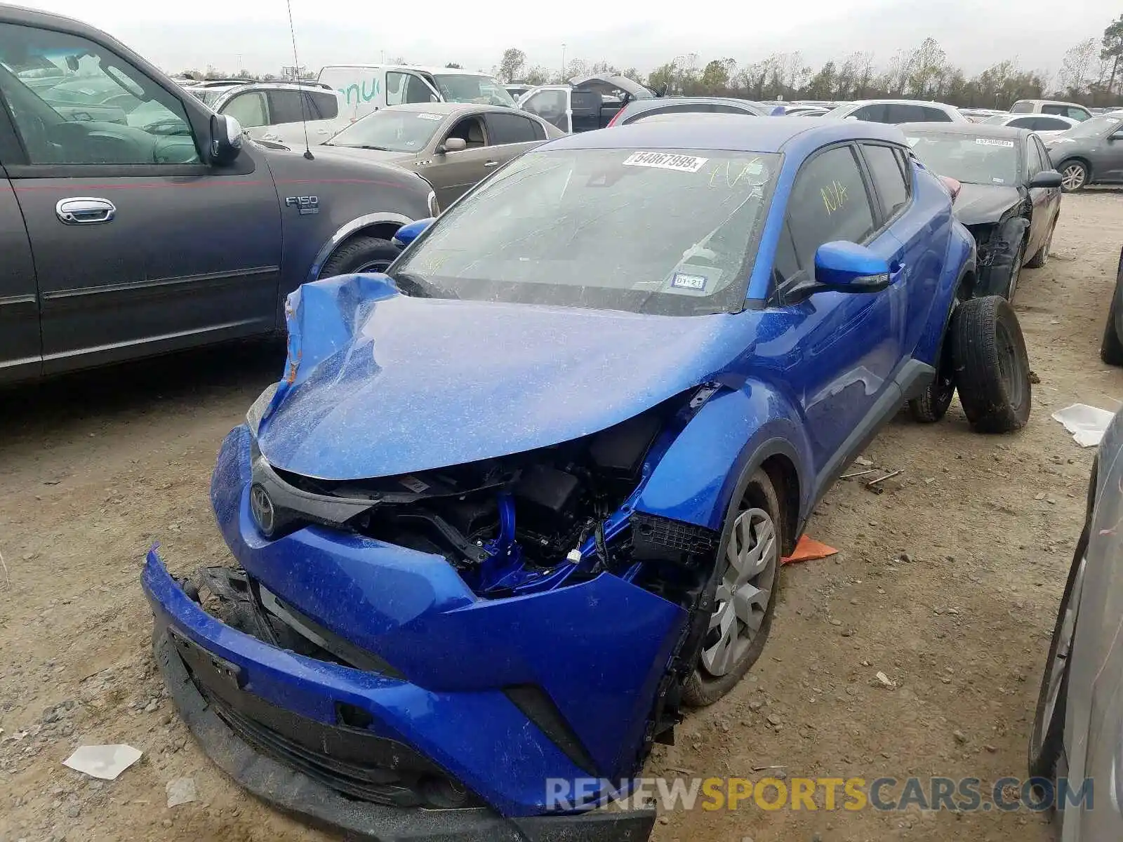 2 Photograph of a damaged car JTNKHMBX6K1032107 TOYOTA C-HR 2019