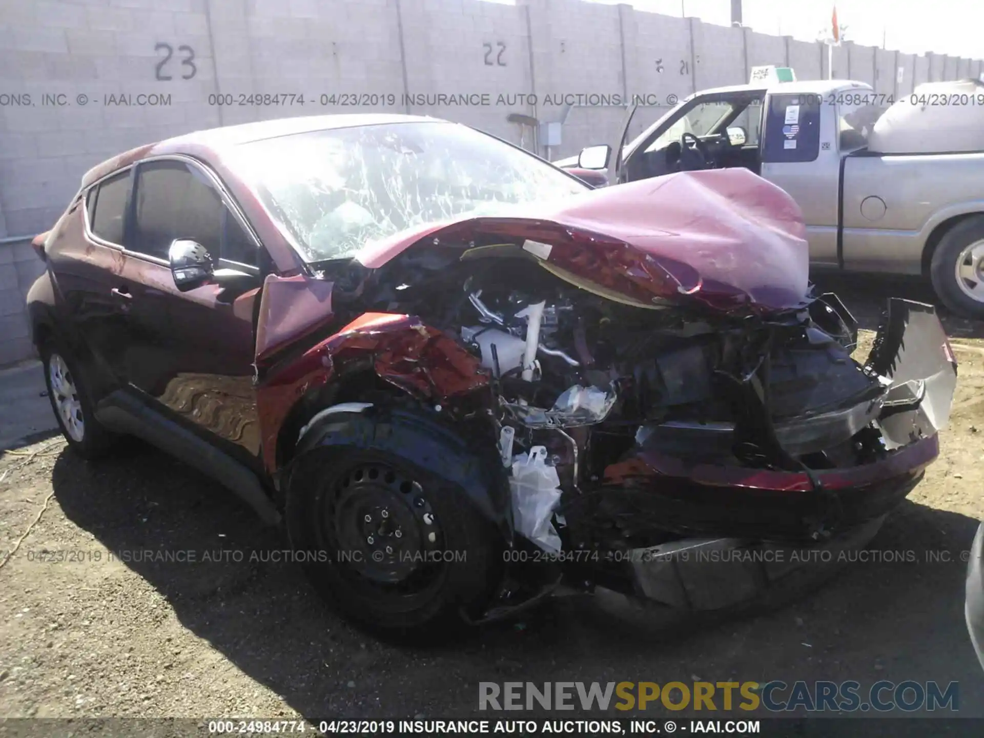 1 Photograph of a damaged car JTNKHMBX6K1032656 TOYOTA C-HR 2019