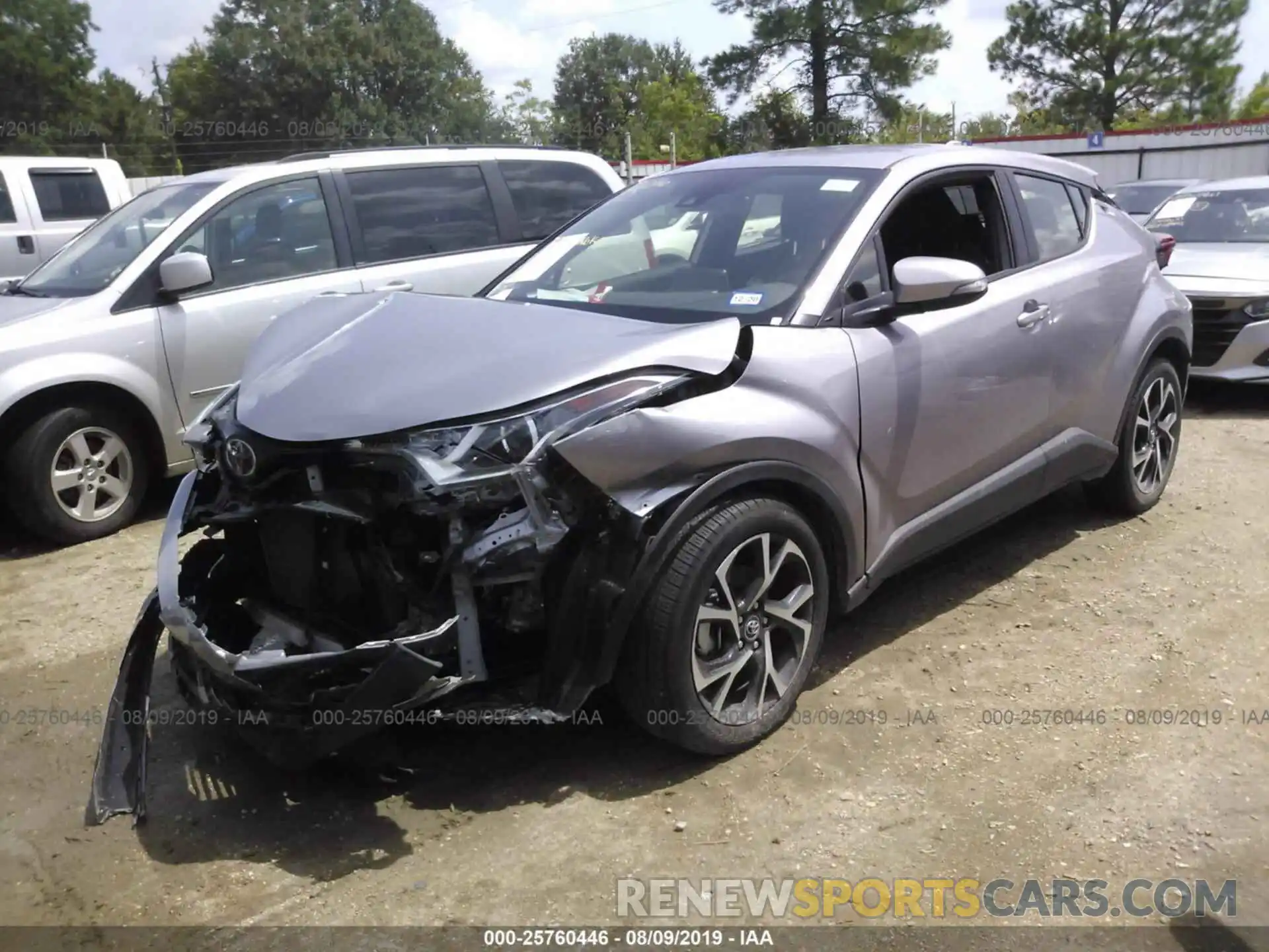 2 Photograph of a damaged car JTNKHMBX6K1033077 TOYOTA C-HR 2019