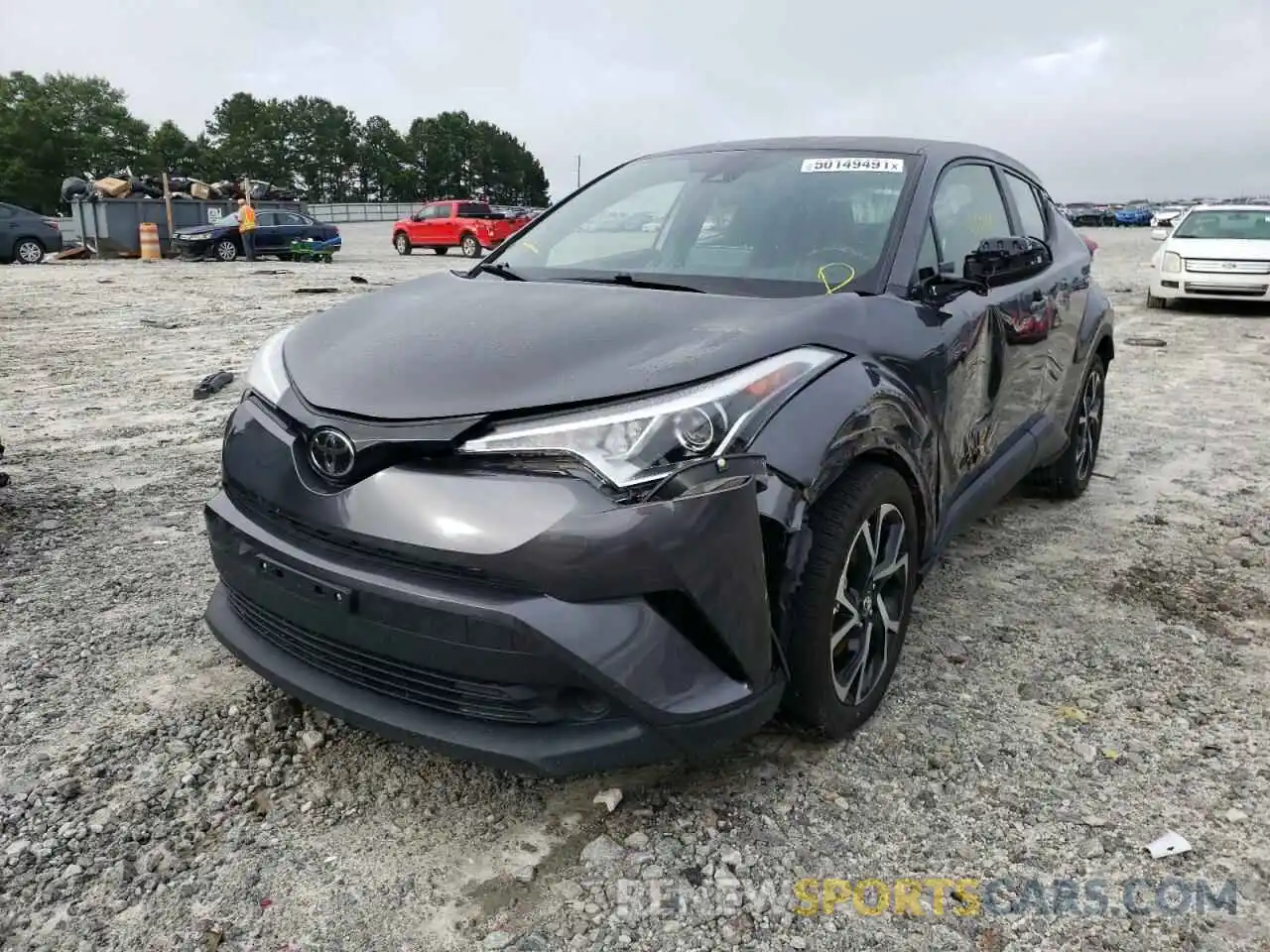 2 Фотография поврежденного автомобиля JTNKHMBX6K1033225 TOYOTA C-HR 2019