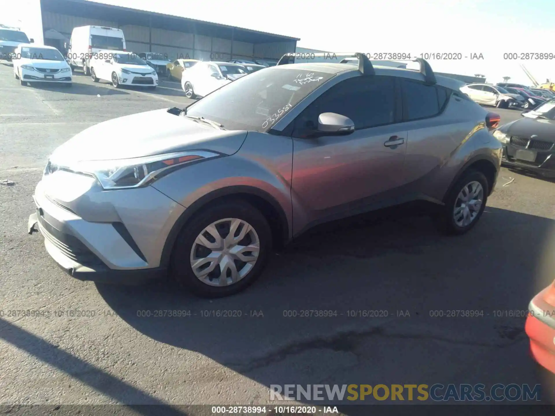 2 Photograph of a damaged car JTNKHMBX6K1033581 TOYOTA C-HR 2019