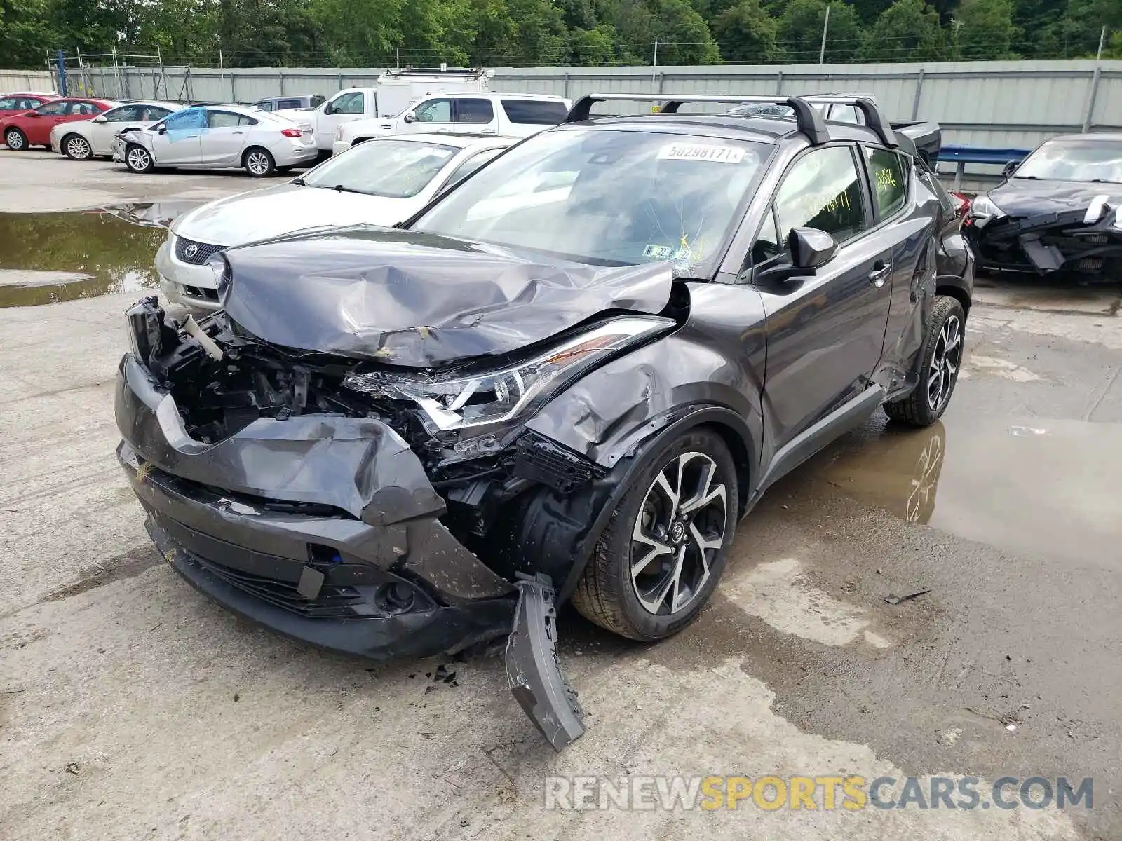 2 Photograph of a damaged car JTNKHMBX6K1037968 TOYOTA C-HR 2019