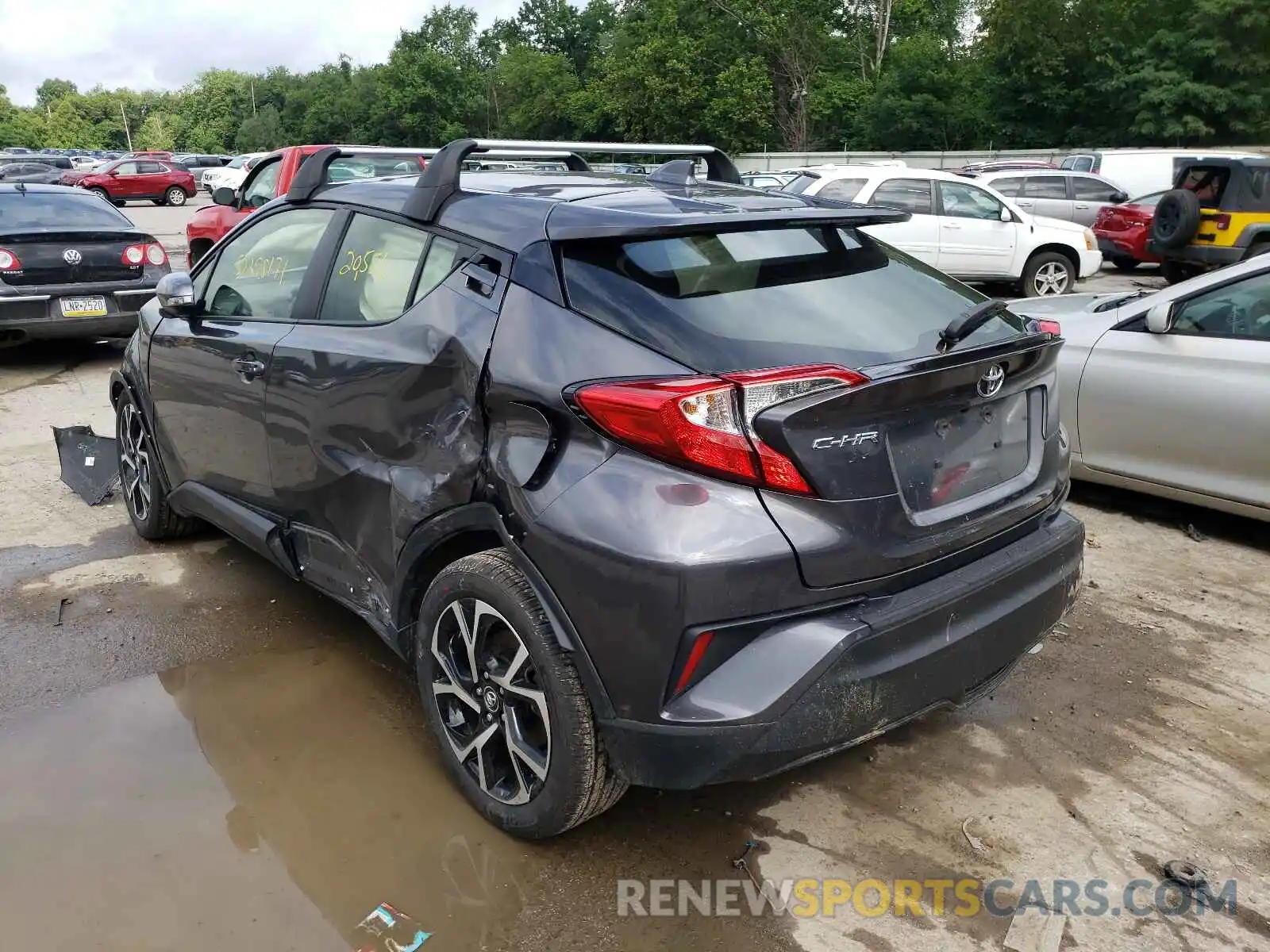 3 Photograph of a damaged car JTNKHMBX6K1037968 TOYOTA C-HR 2019