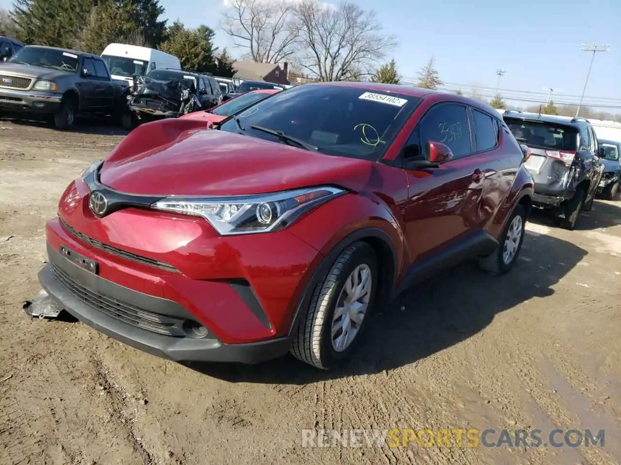 2 Photograph of a damaged car JTNKHMBX6K1039560 TOYOTA C-HR 2019