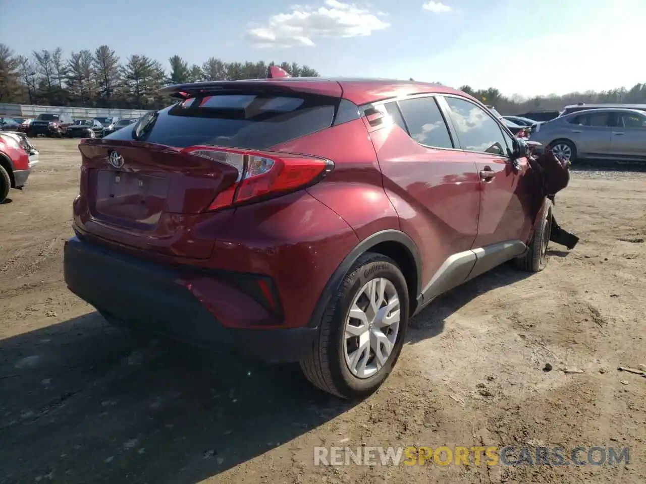 4 Фотография поврежденного автомобиля JTNKHMBX6K1039560 TOYOTA C-HR 2019