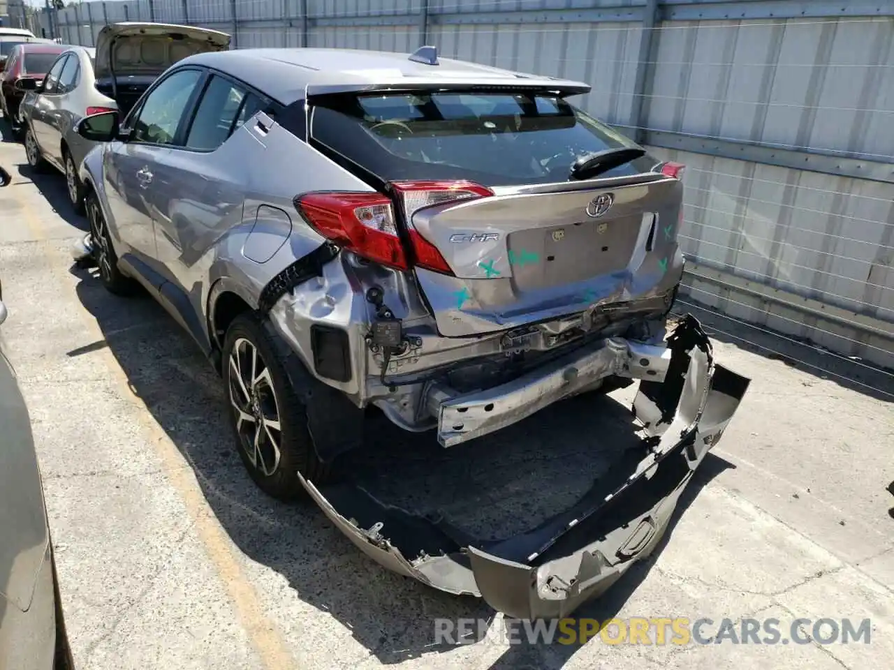 3 Photograph of a damaged car JTNKHMBX6K1039932 TOYOTA C-HR 2019