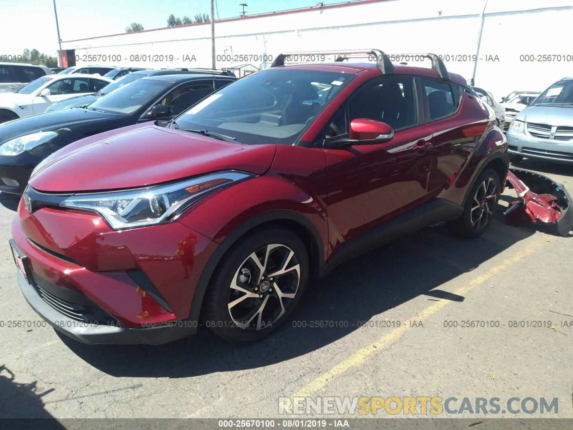 2 Photograph of a damaged car JTNKHMBX6K1040403 TOYOTA C-HR 2019